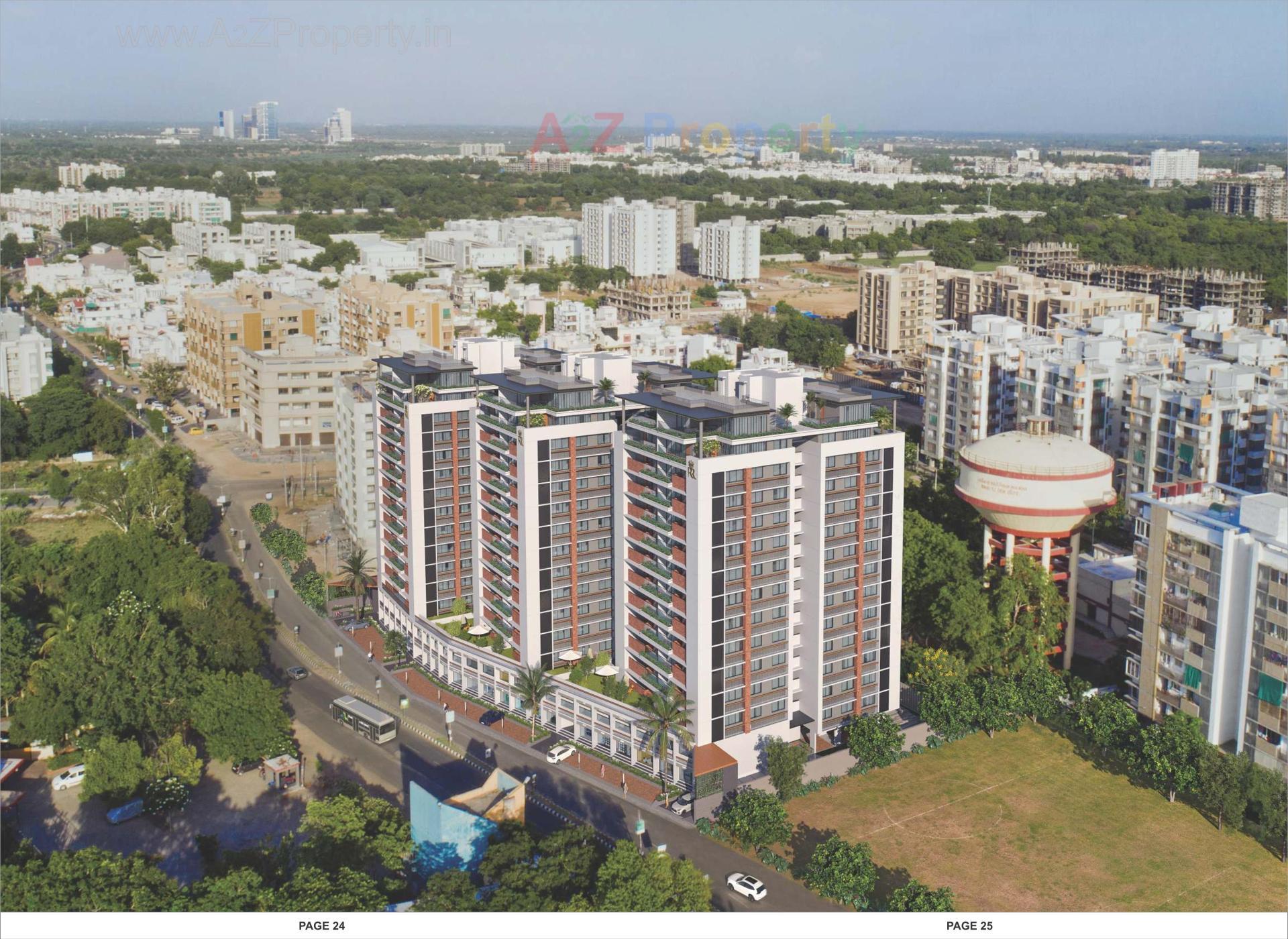 3D Elevation of real estate project Royal Revanta located at Kudasan, Gandhinagar, Gujarat