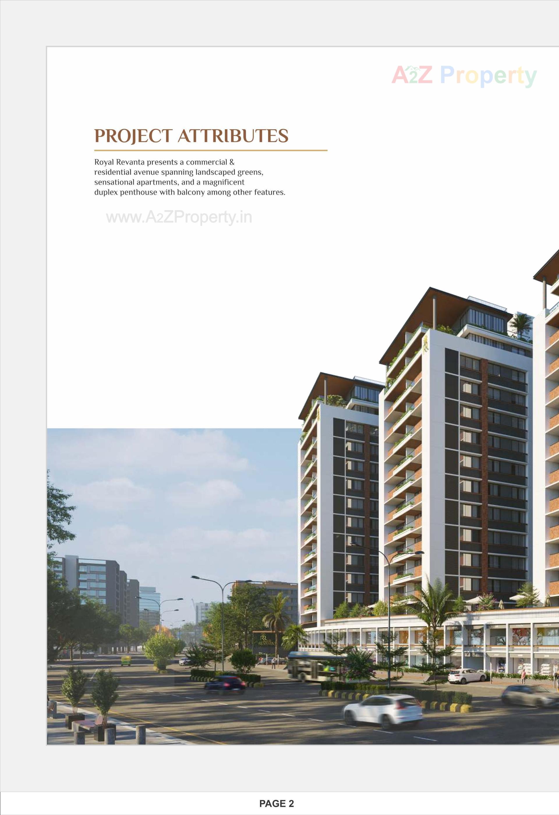 3D Elevation of real estate project Royal Revanta located at Kudasan, Gandhinagar, Gujarat