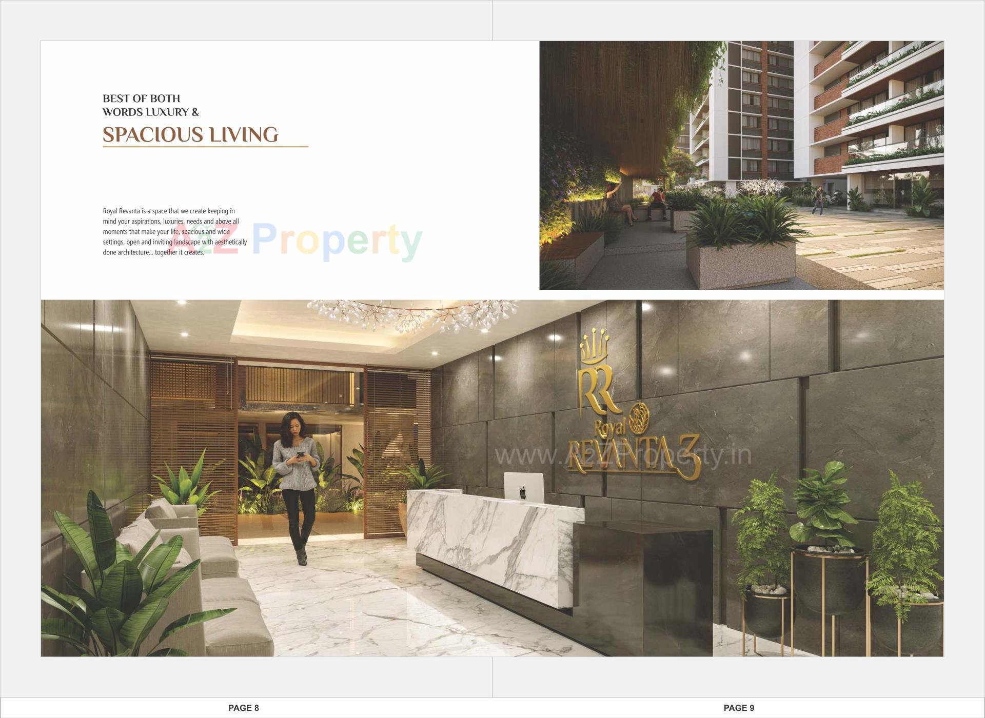 3D Elevation of real estate project Royal Revanta located at Kudasan, Gandhinagar, Gujarat