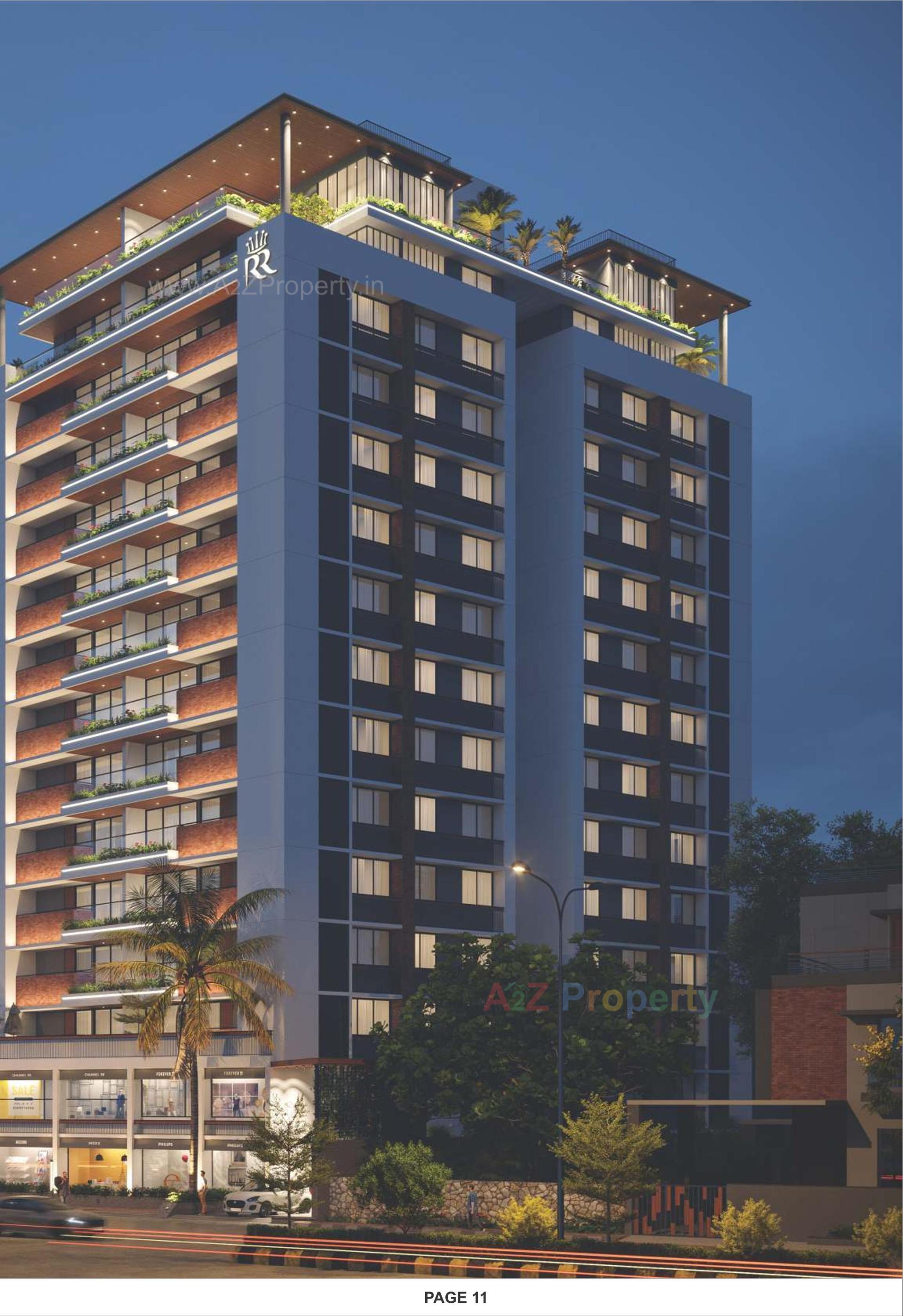 3D Elevation of real estate project Royal Revanta located at Kudasan, Gandhinagar, Gujarat