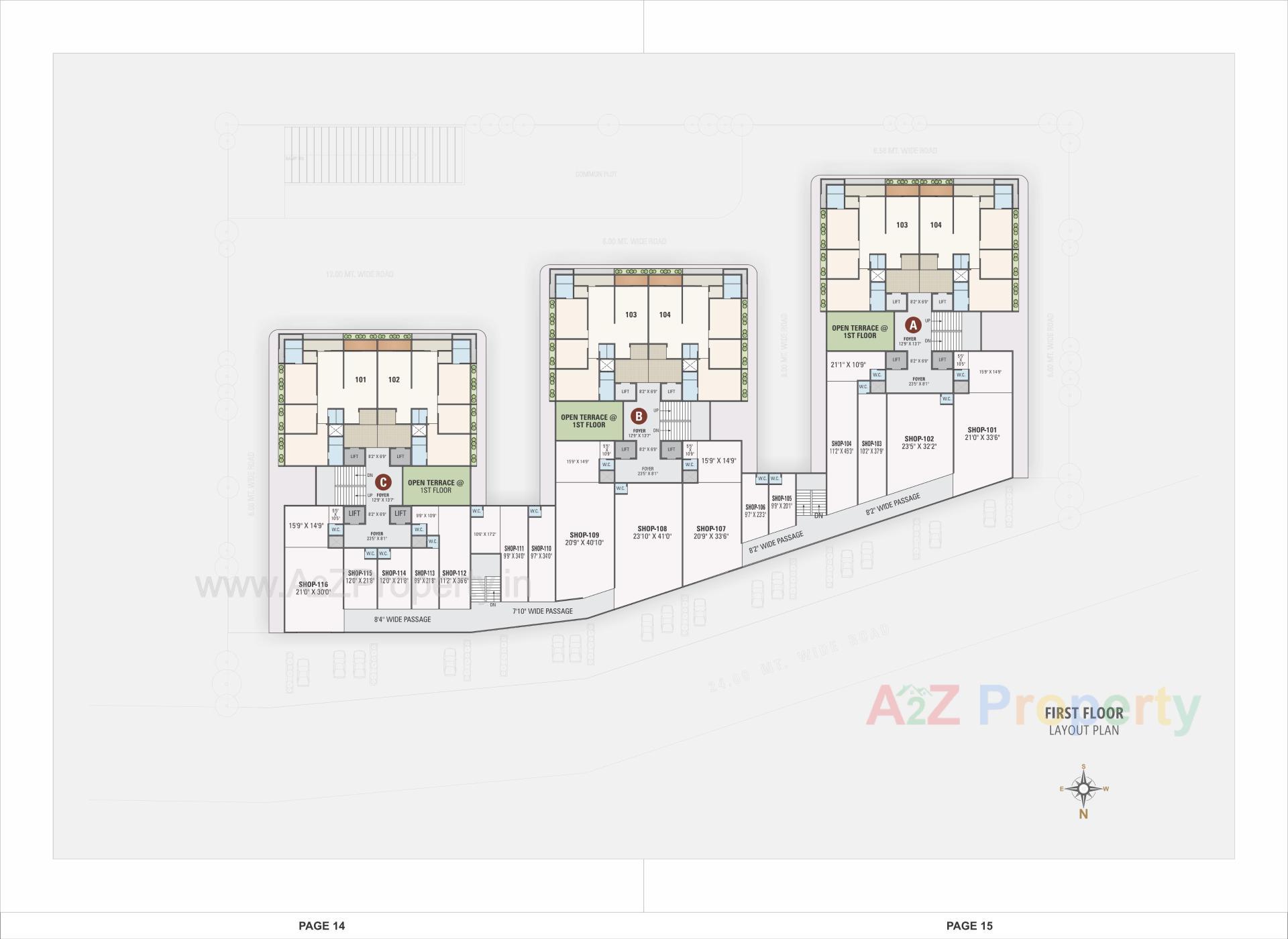 Layout of real estate project Royal Revanta located at Kudasan, Gandhinagar, Gujarat