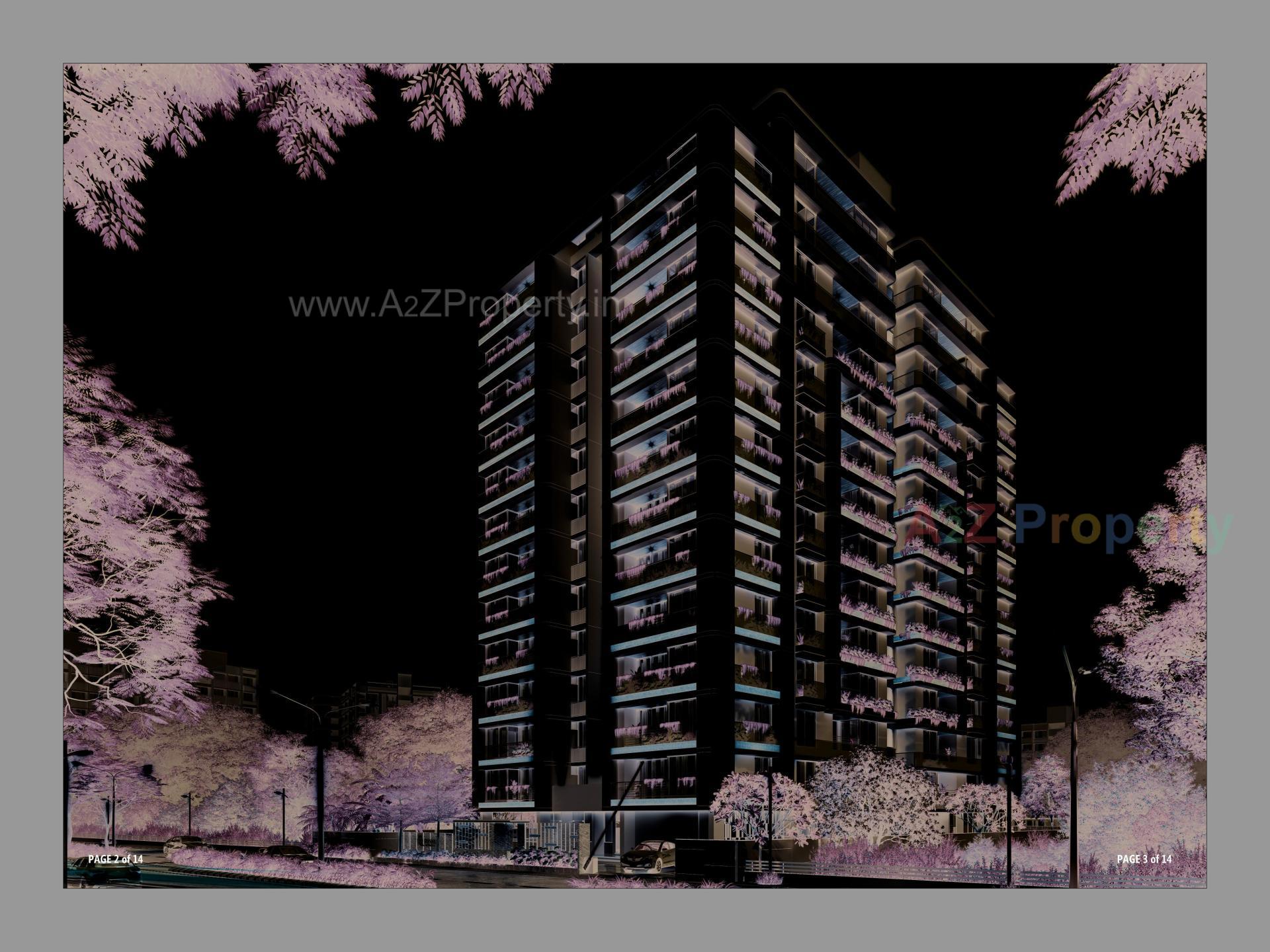 3D Elevation of real estate project Royal Riviera located at Randesan, Gandhinagar, Gujarat