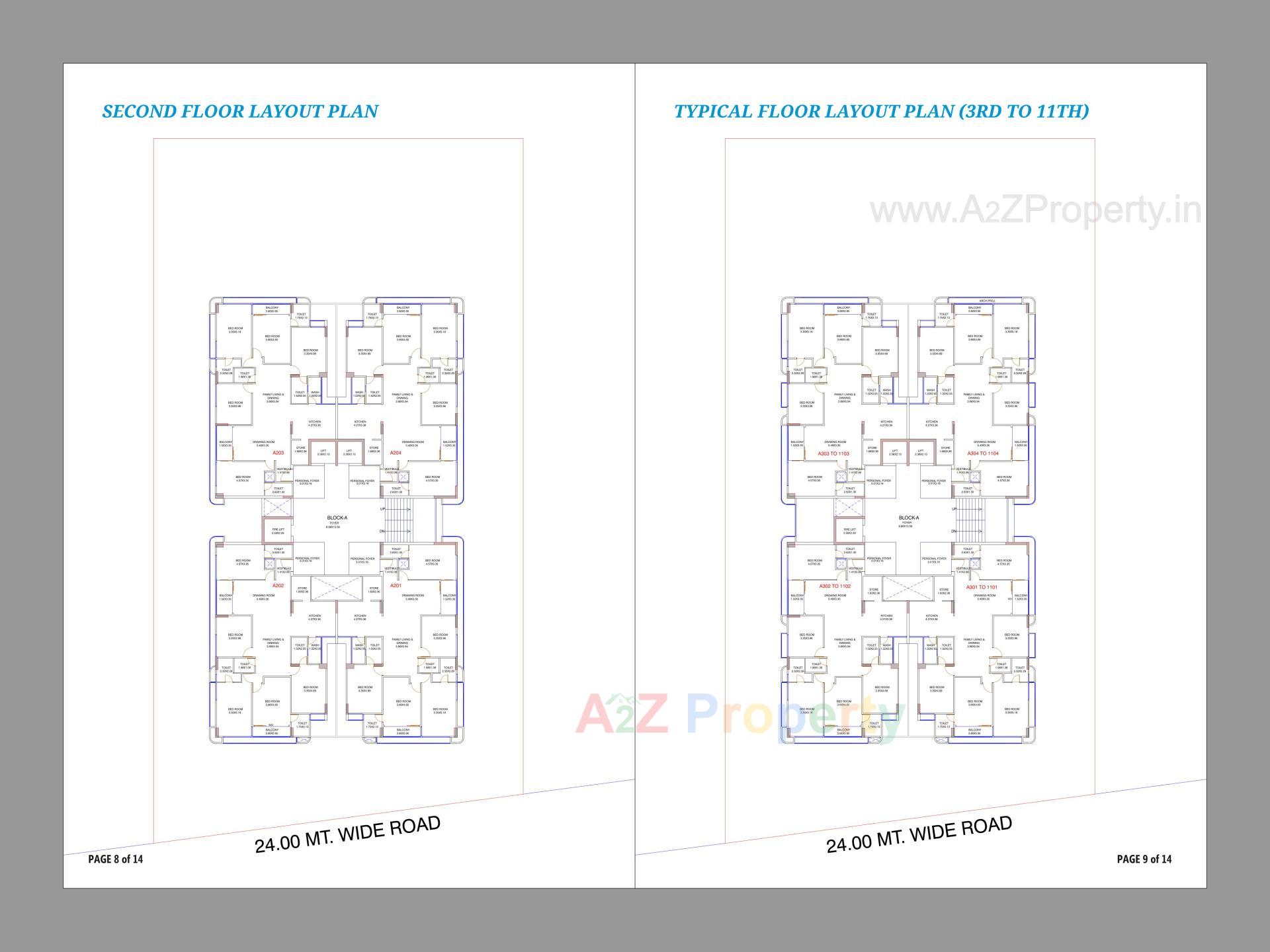 Layout of real estate project Royal Riviera located at Randesan, Gandhinagar, Gujarat