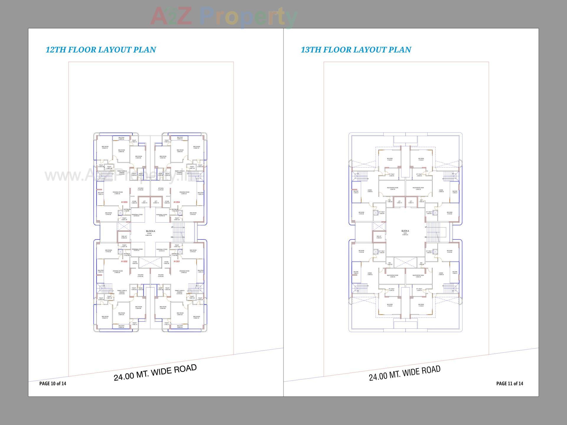 Layout of real estate project Royal Riviera located at Randesan, Gandhinagar, Gujarat