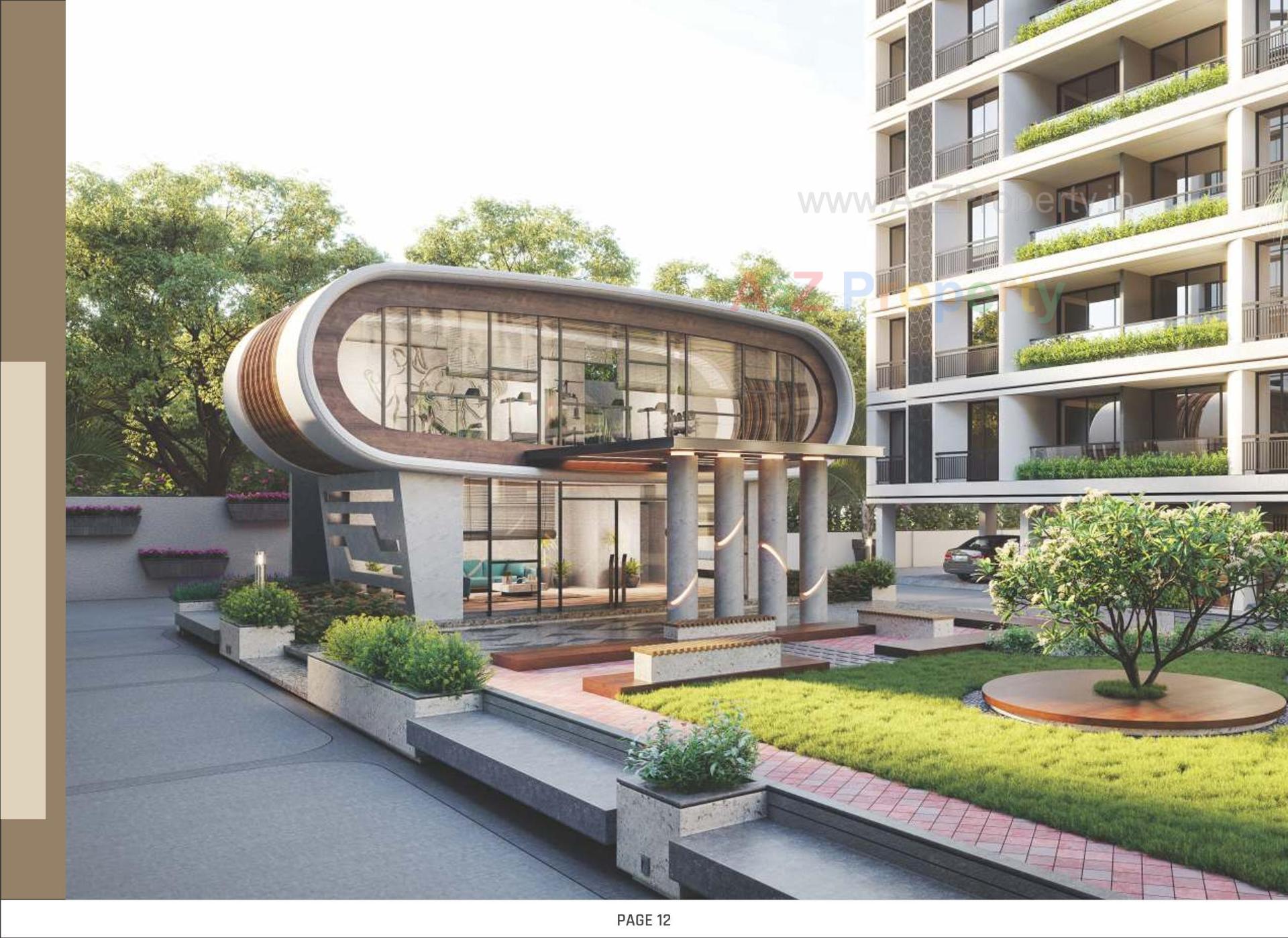 3D Elevation of real estate project Royal Riviera located at Randesan, Gandhinagar, Gujarat