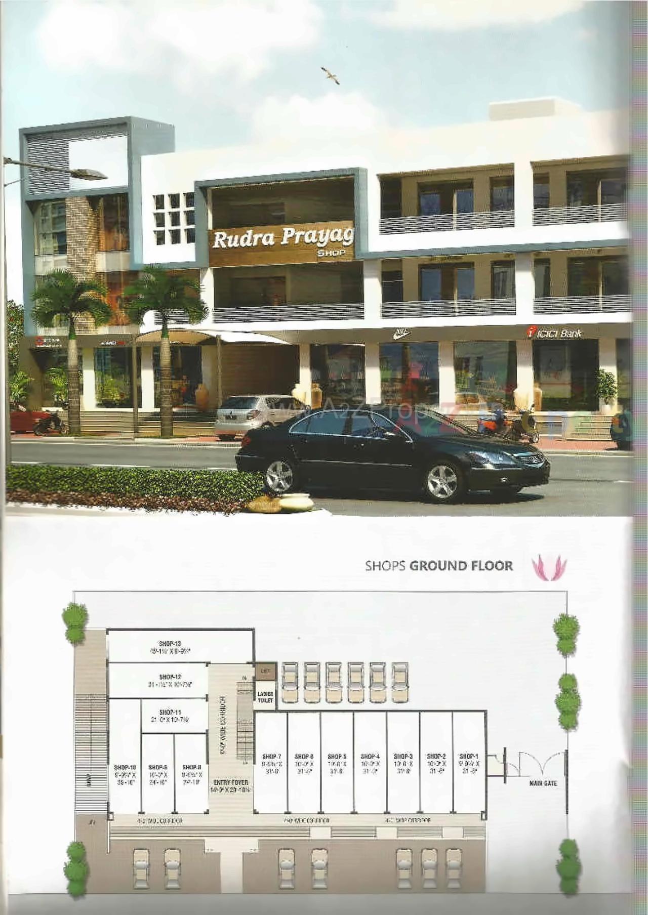 Layout of real estate project Rudra Prayag Avenue located at Chiloda, Gandhinagar, Gujarat