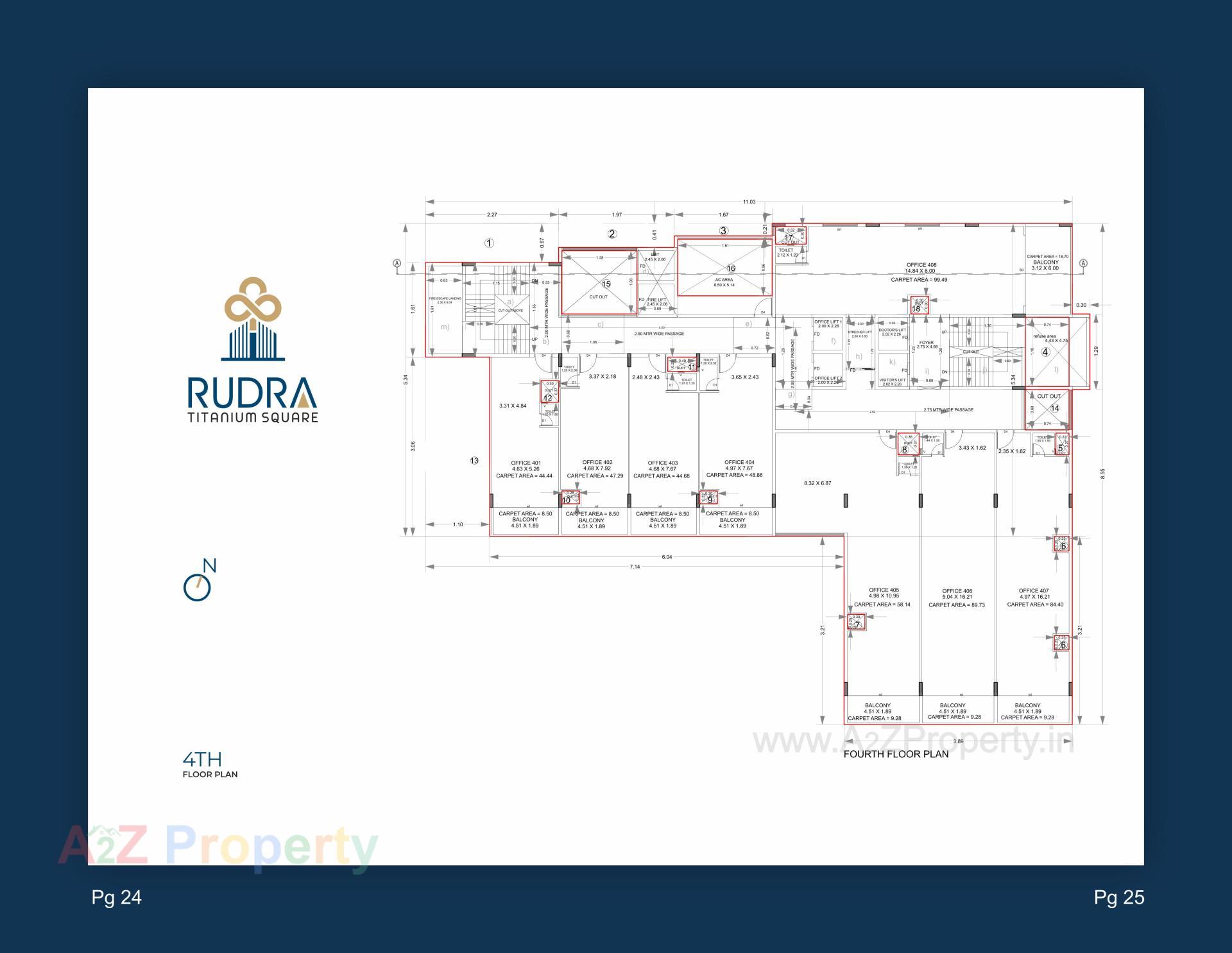 Layout of real estate project Rudra Titanium Square located at Pethapur, Gandhinagar, Gujarat