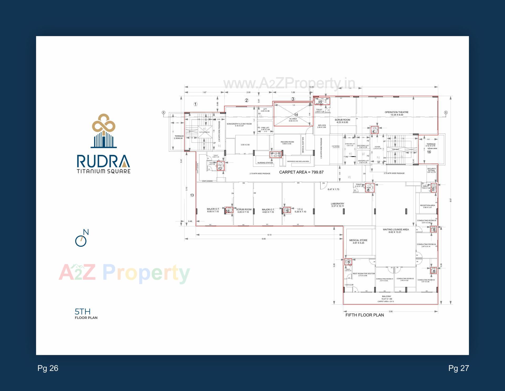 Layout of real estate project Rudra Titanium Square located at Pethapur, Gandhinagar, Gujarat