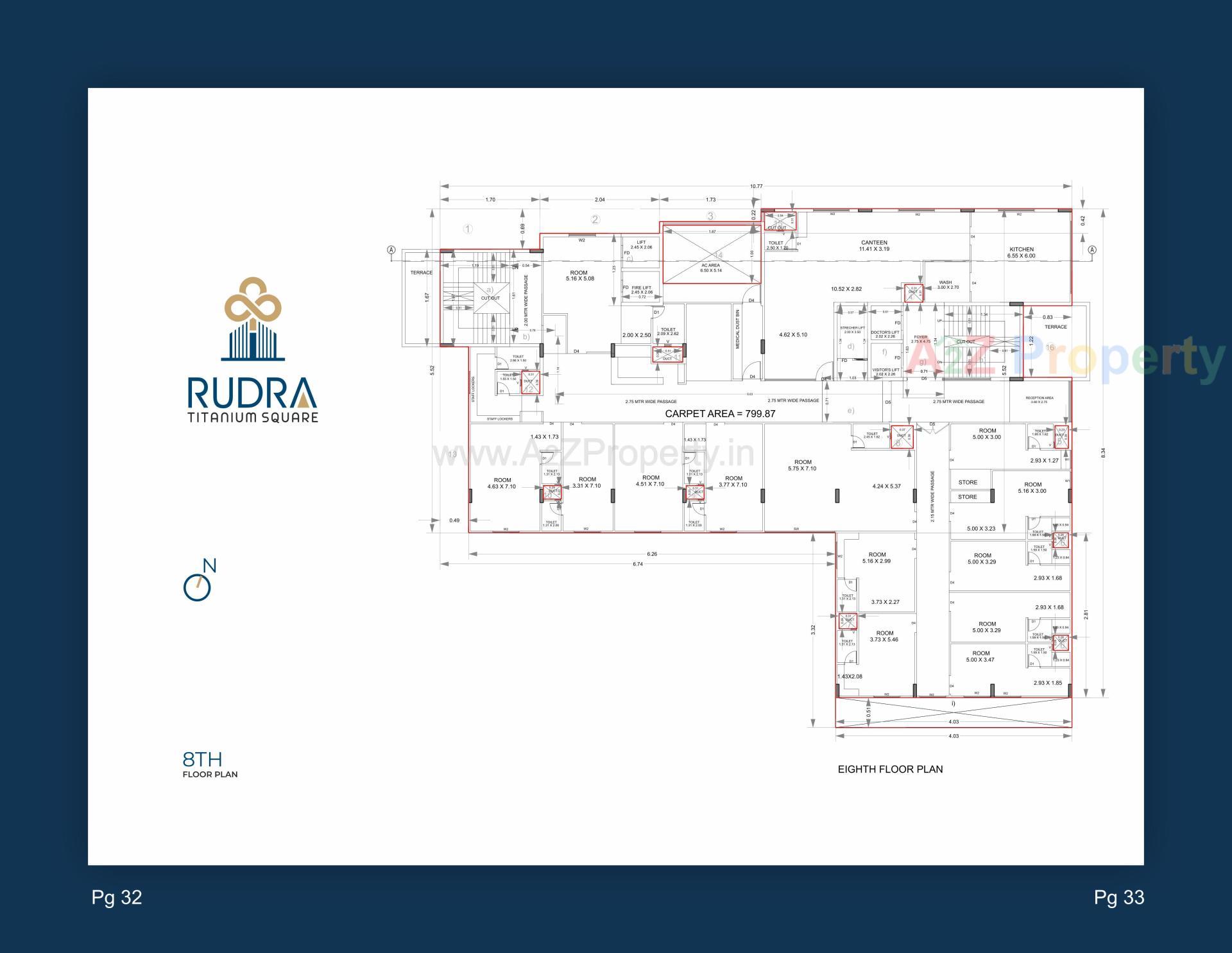 Layout of real estate project Rudra Titanium Square located at Pethapur, Gandhinagar, Gujarat