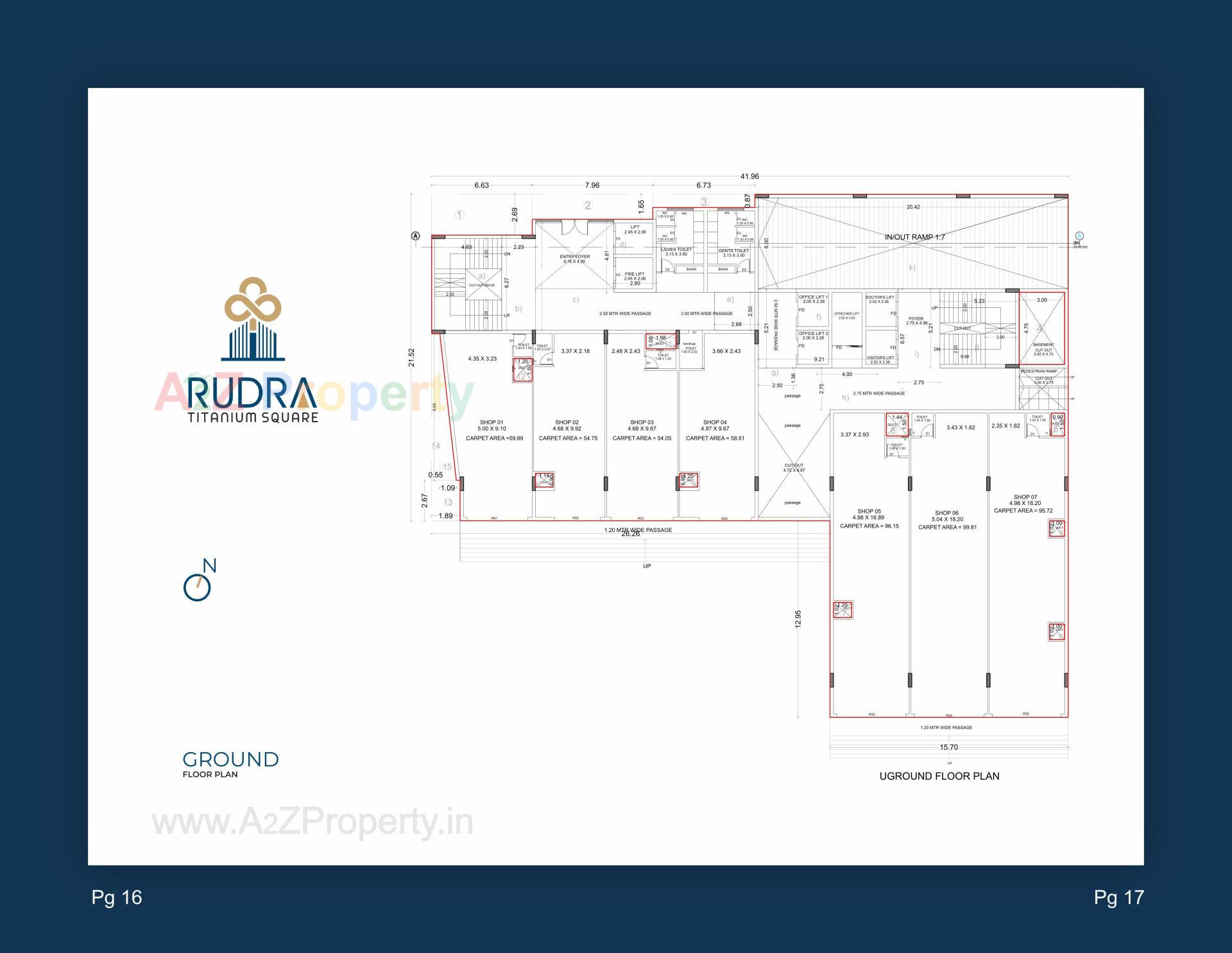 Layout of real estate project Rudra Titanium Square located at Pethapur, Gandhinagar, Gujarat