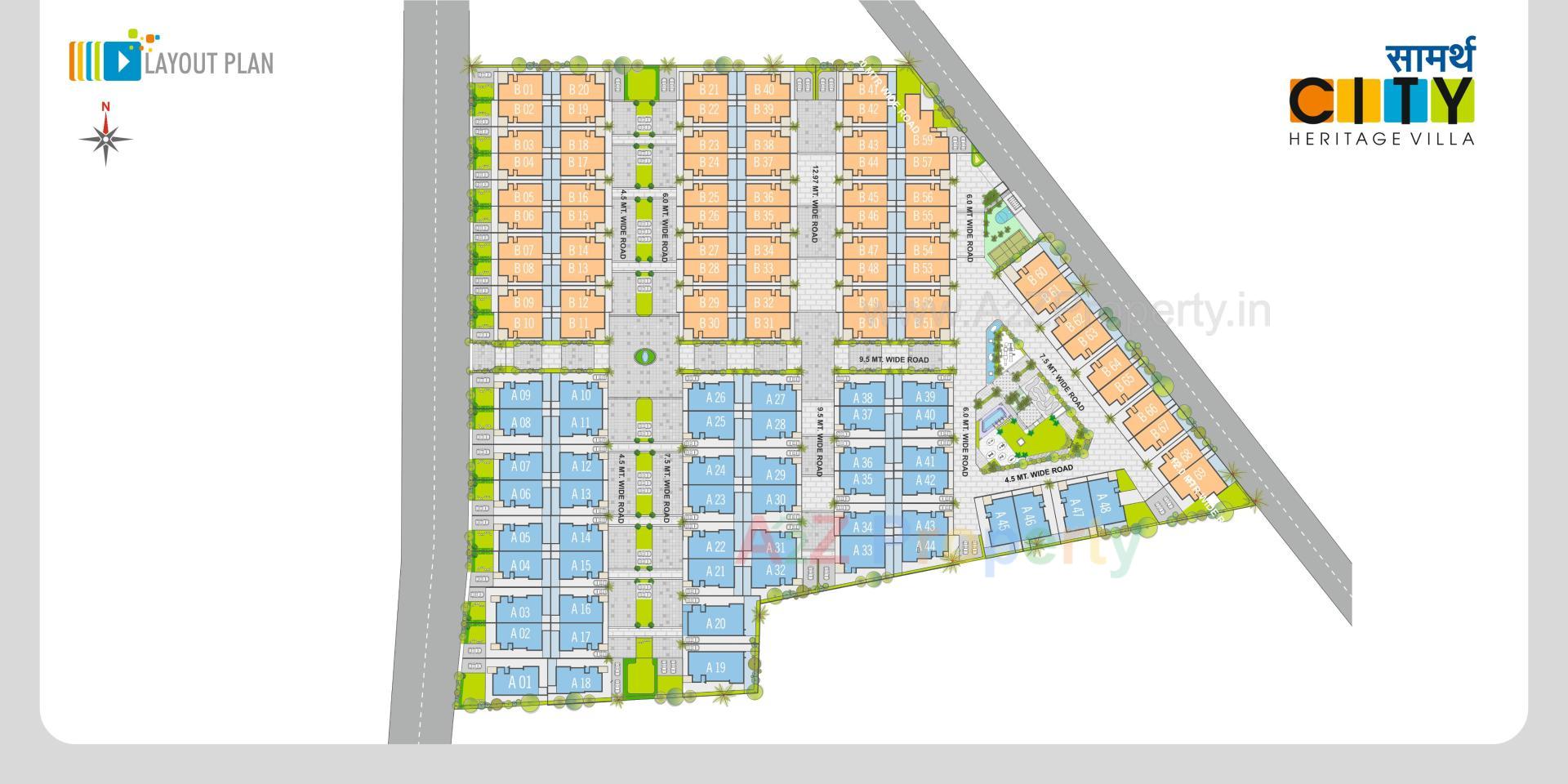 Layout of real estate project Saamarth City located at Gandhinagar, Gandhinagar, Gujarat