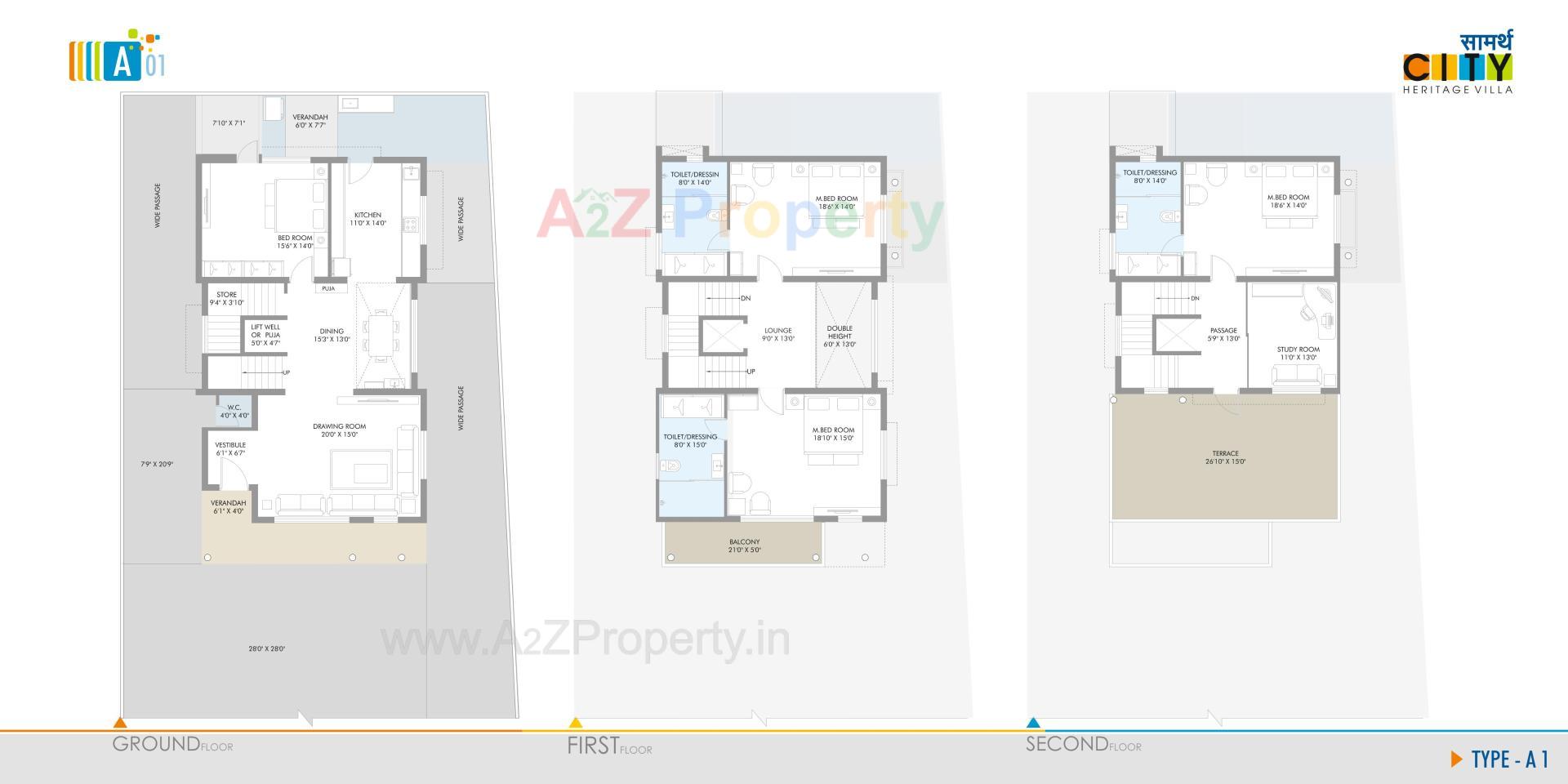 Layout of real estate project Saamarth City located at Gandhinagar, Gandhinagar, Gujarat
