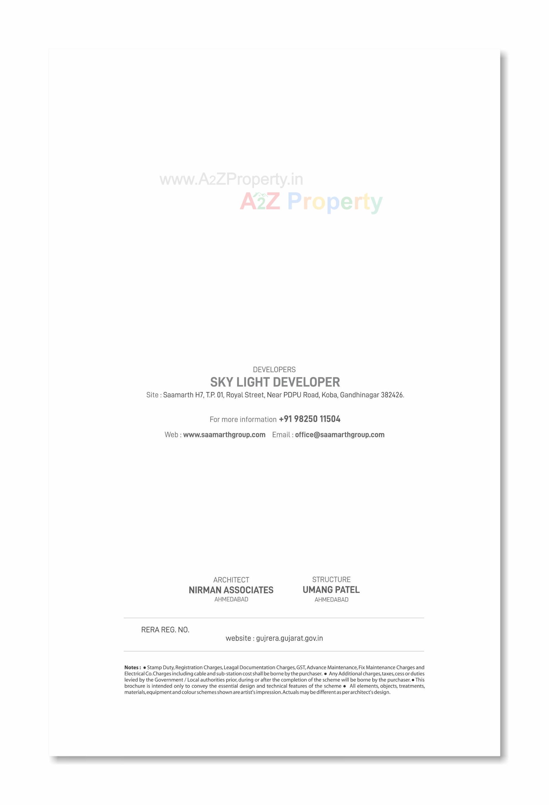  of real estate project Saamarth located at Koba--raysan, Gandhinagar, Gujarat