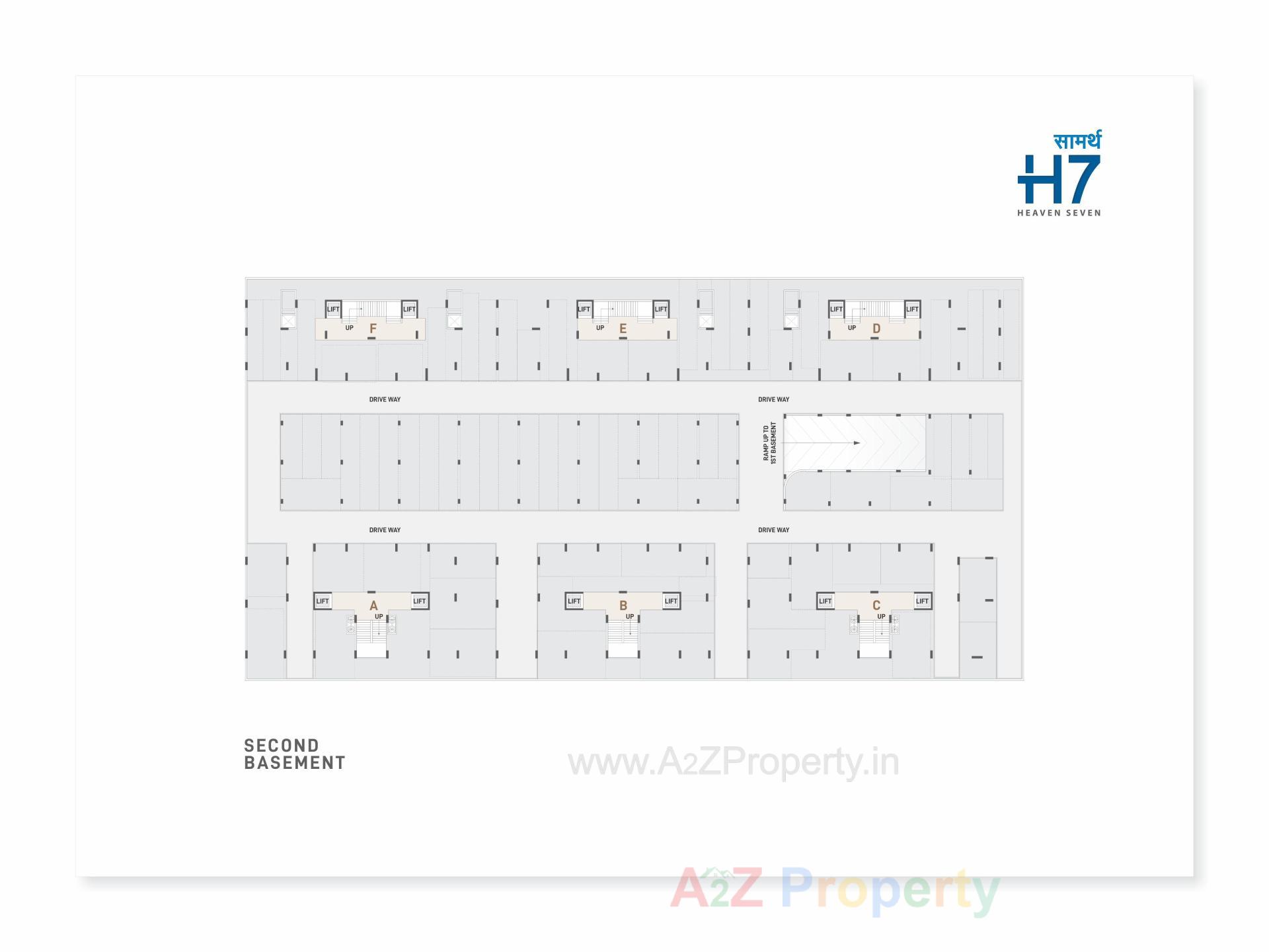 Layout of real estate project Saamarth located at Koba--raysan, Gandhinagar, Gujarat