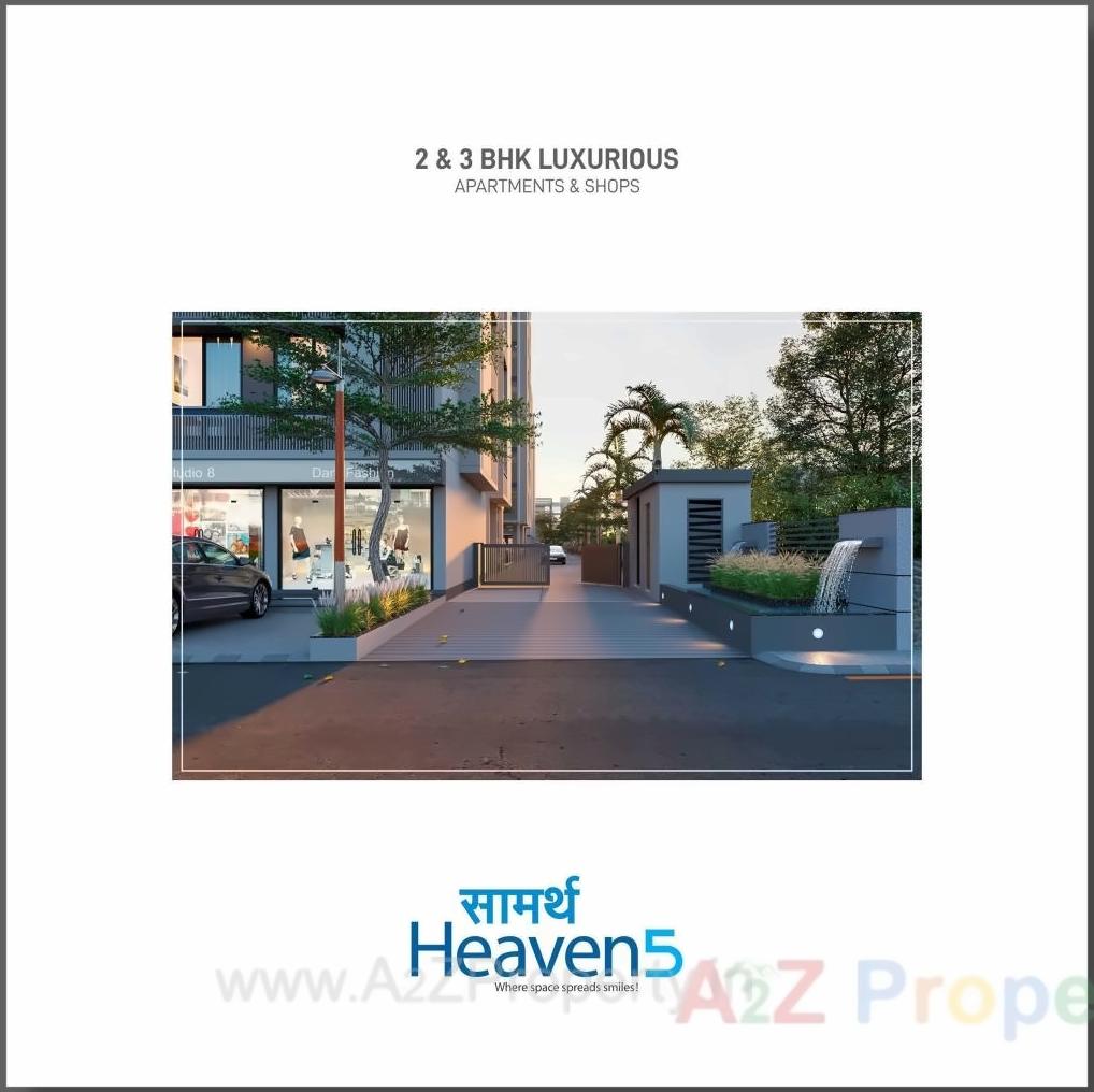 3D Elevation of real estate project Saamarth Heaven located at Koba, Gandhinagar, Gujarat