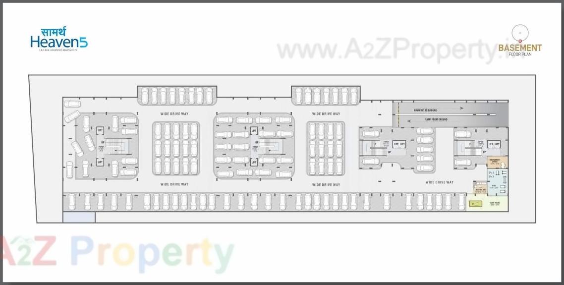 Layout of real estate project Saamarth Heaven located at Koba, Gandhinagar, Gujarat