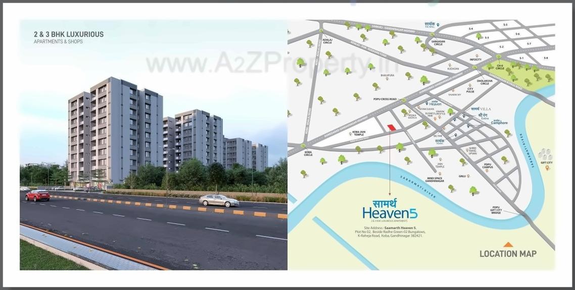  of real estate project Saamarth Heaven located at Koba, Gandhinagar, Gujarat