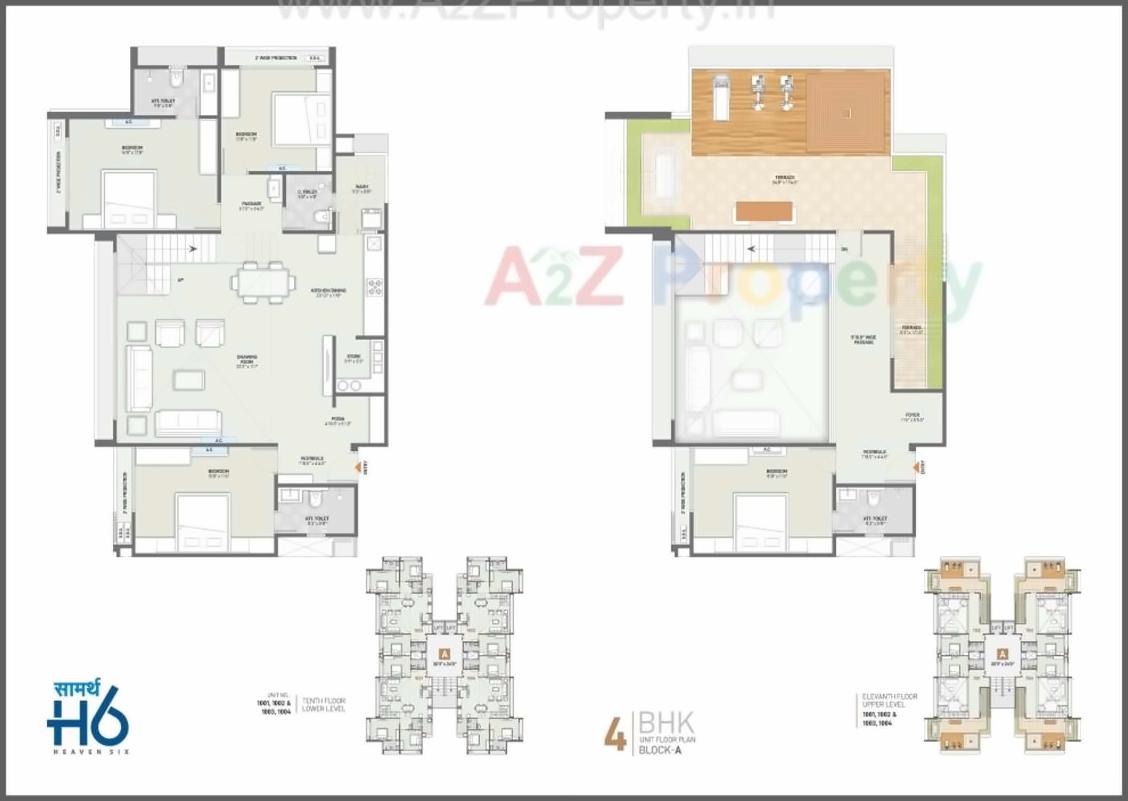 Layout of real estate project Saamarth Heaven located at Gandhinagar, Gandhinagar, Gujarat