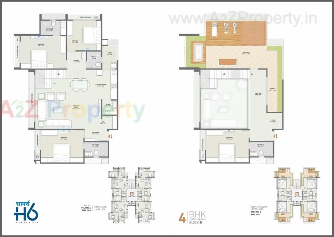 Layout of real estate project Saamarth Heaven located at Gandhinagar, Gandhinagar, Gujarat
