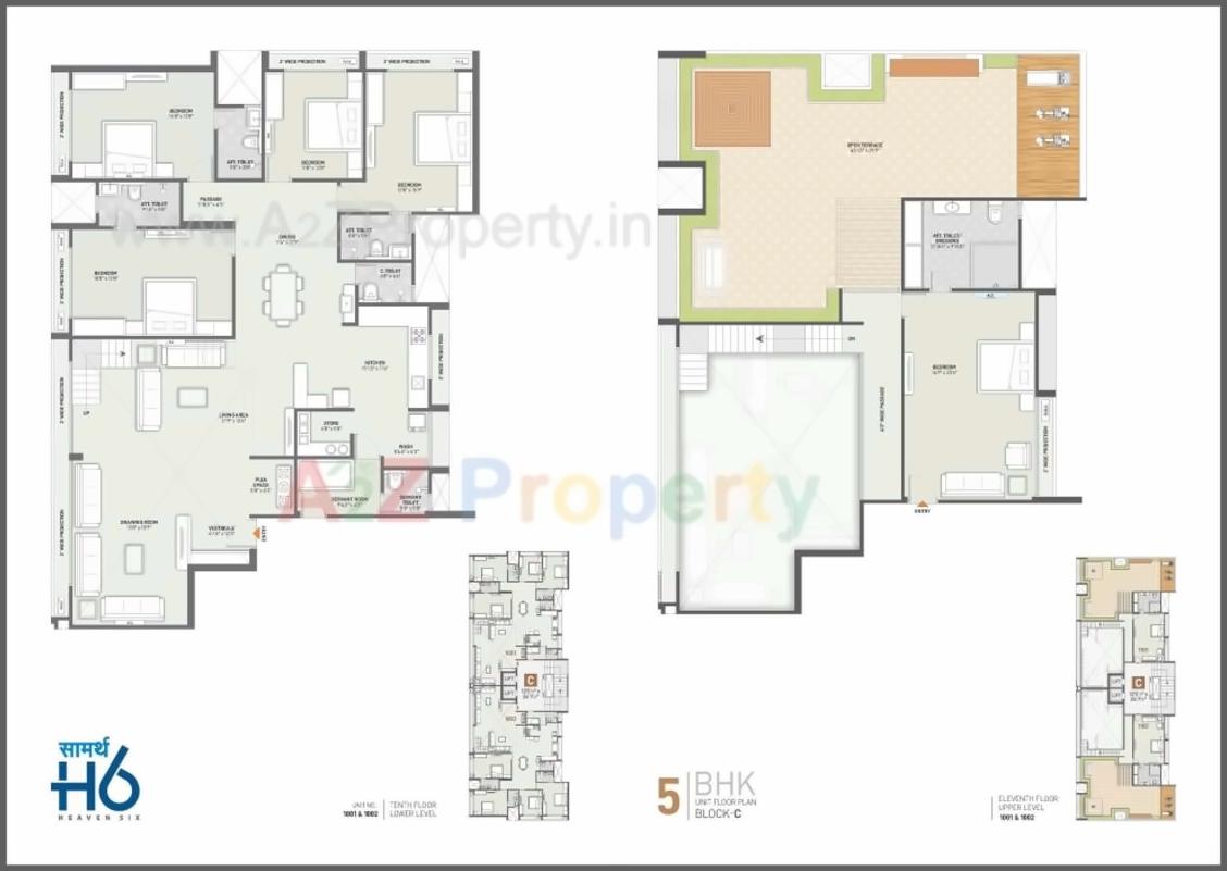 Layout of real estate project Saamarth Heaven located at Gandhinagar, Gandhinagar, Gujarat
