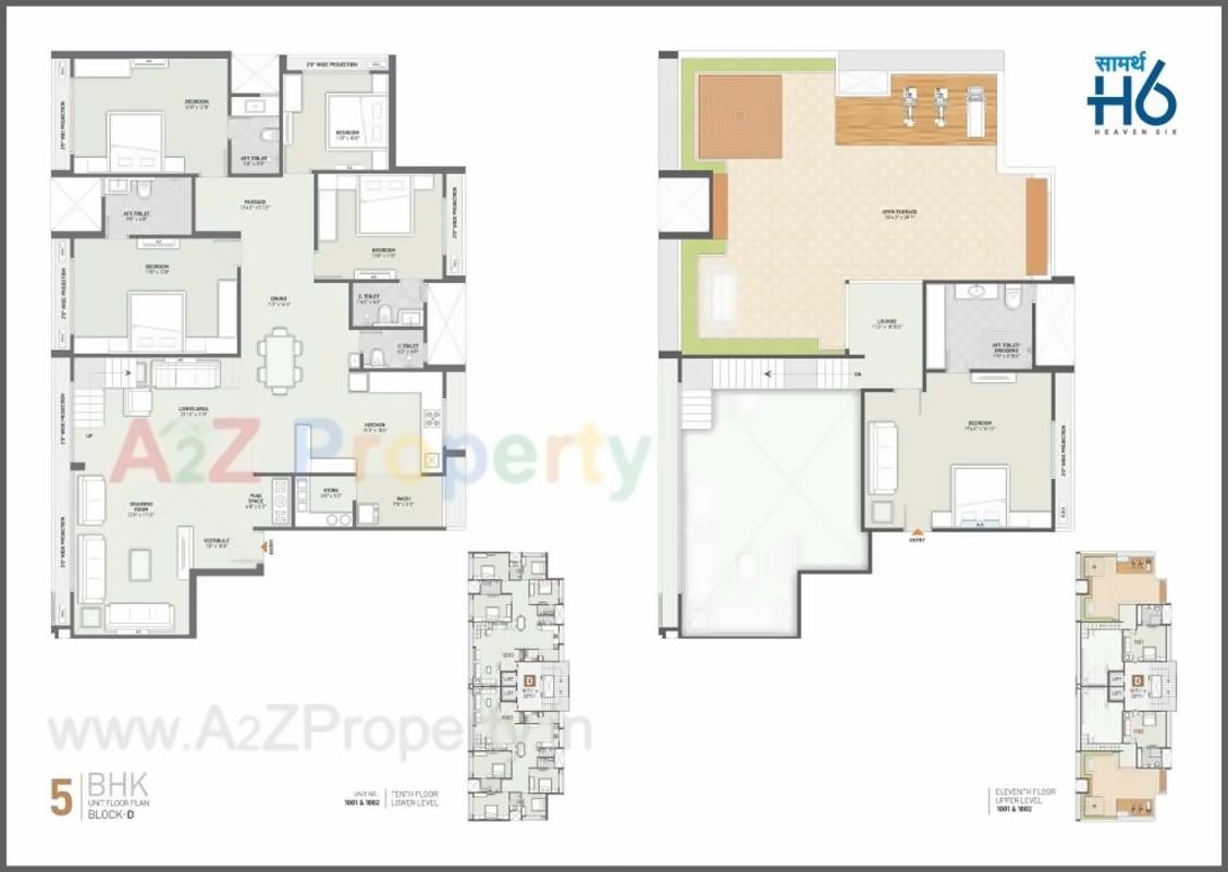 Layout of real estate project Saamarth Heaven located at Gandhinagar, Gandhinagar, Gujarat