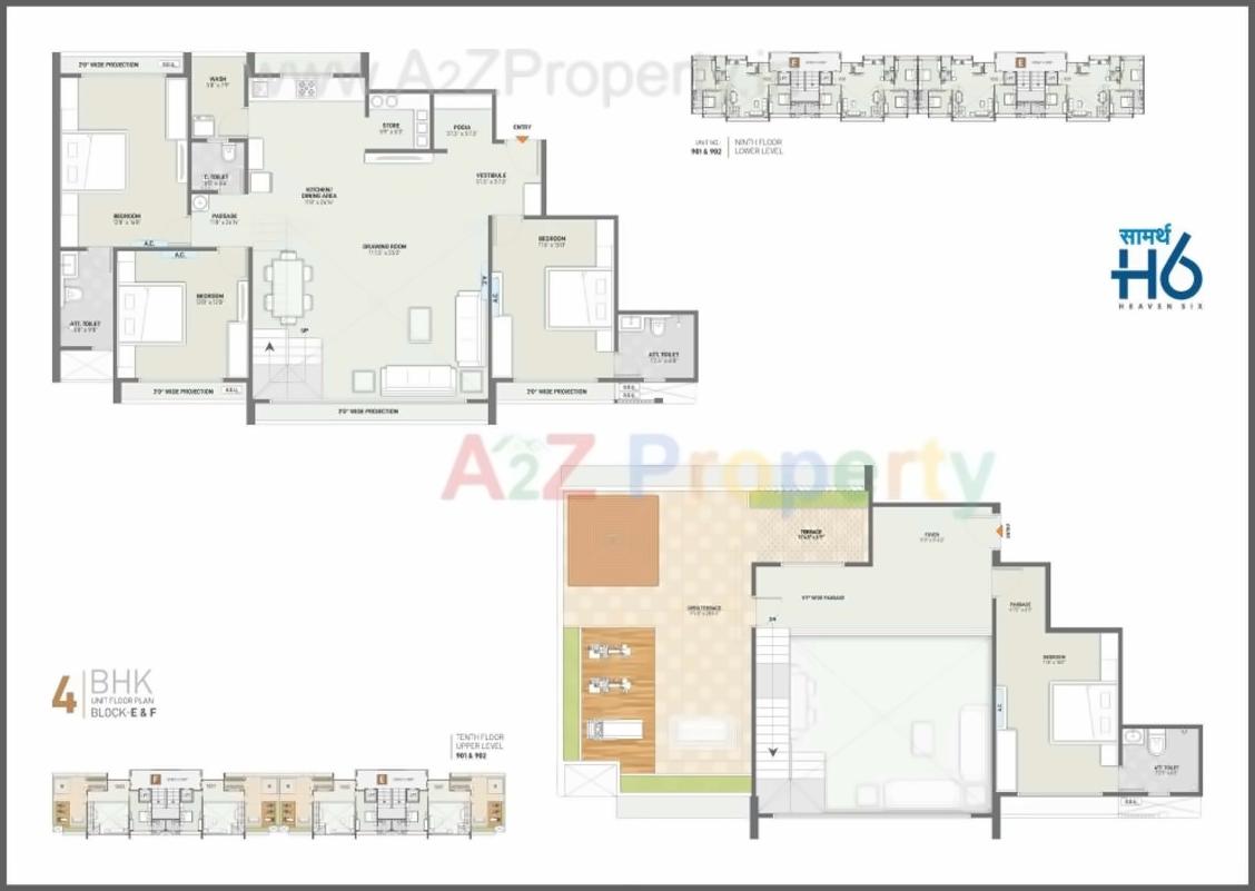 Layout of real estate project Saamarth Heaven located at Gandhinagar, Gandhinagar, Gujarat