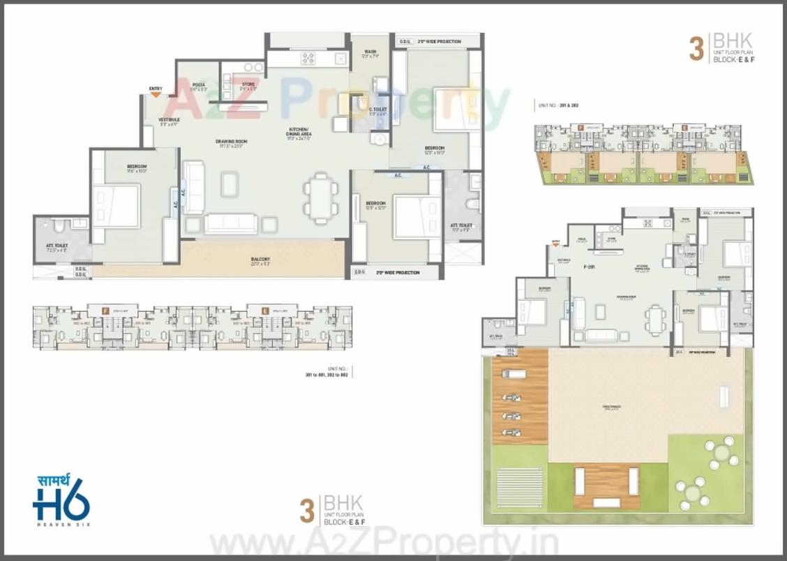 Layout of real estate project Saamarth Heaven located at Gandhinagar, Gandhinagar, Gujarat