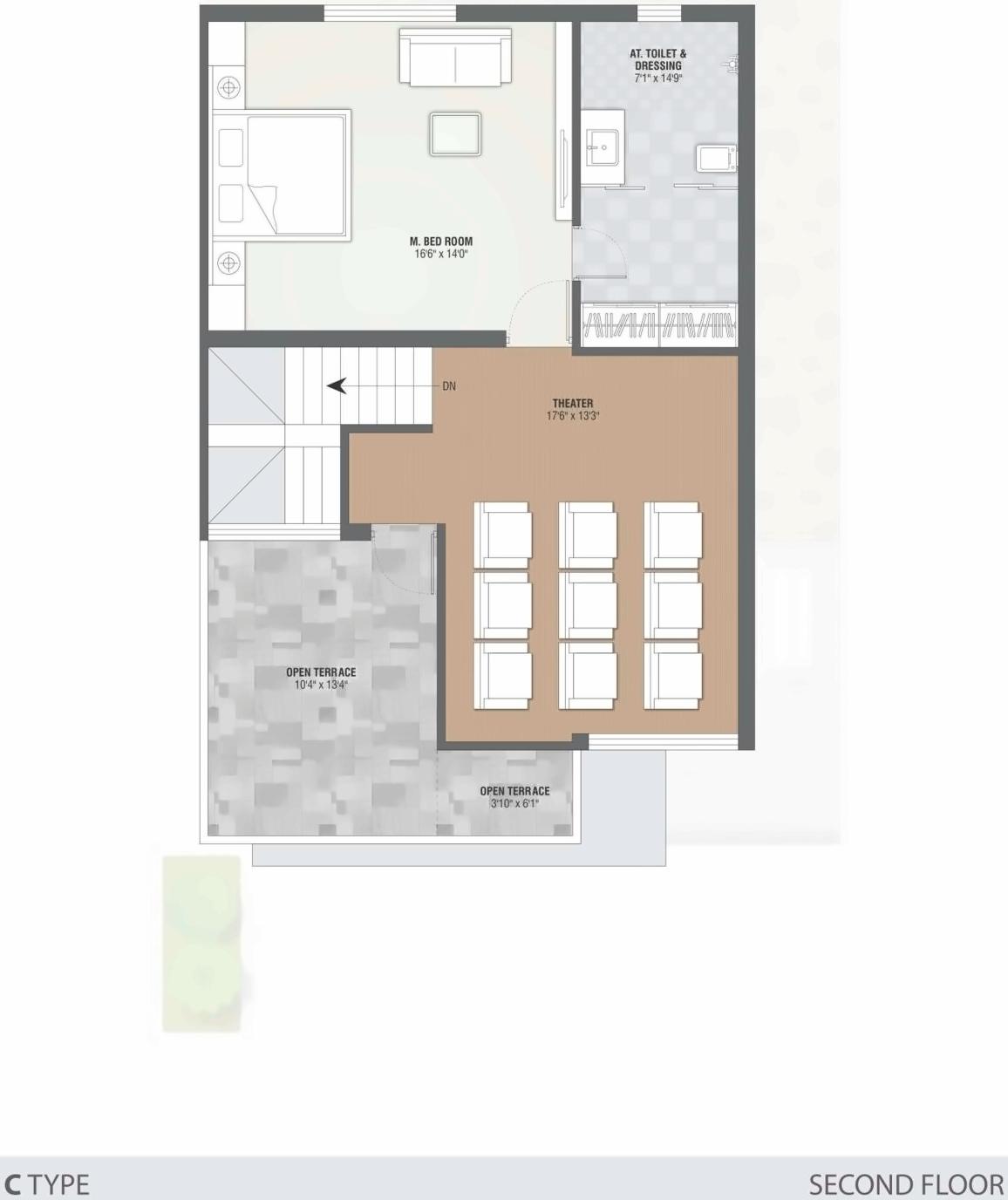 Layout of real estate project Saamarth Villa located at Raisan, Gandhinagar, Gujarat