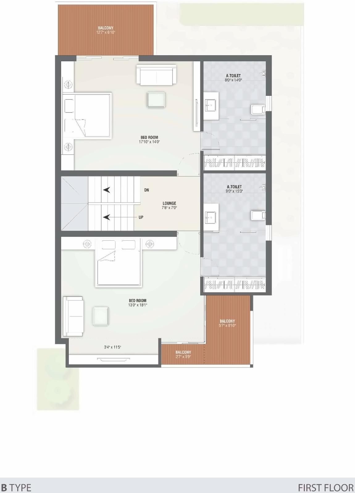 Layout of real estate project Saamarth Villa located at Raisan, Gandhinagar, Gujarat
