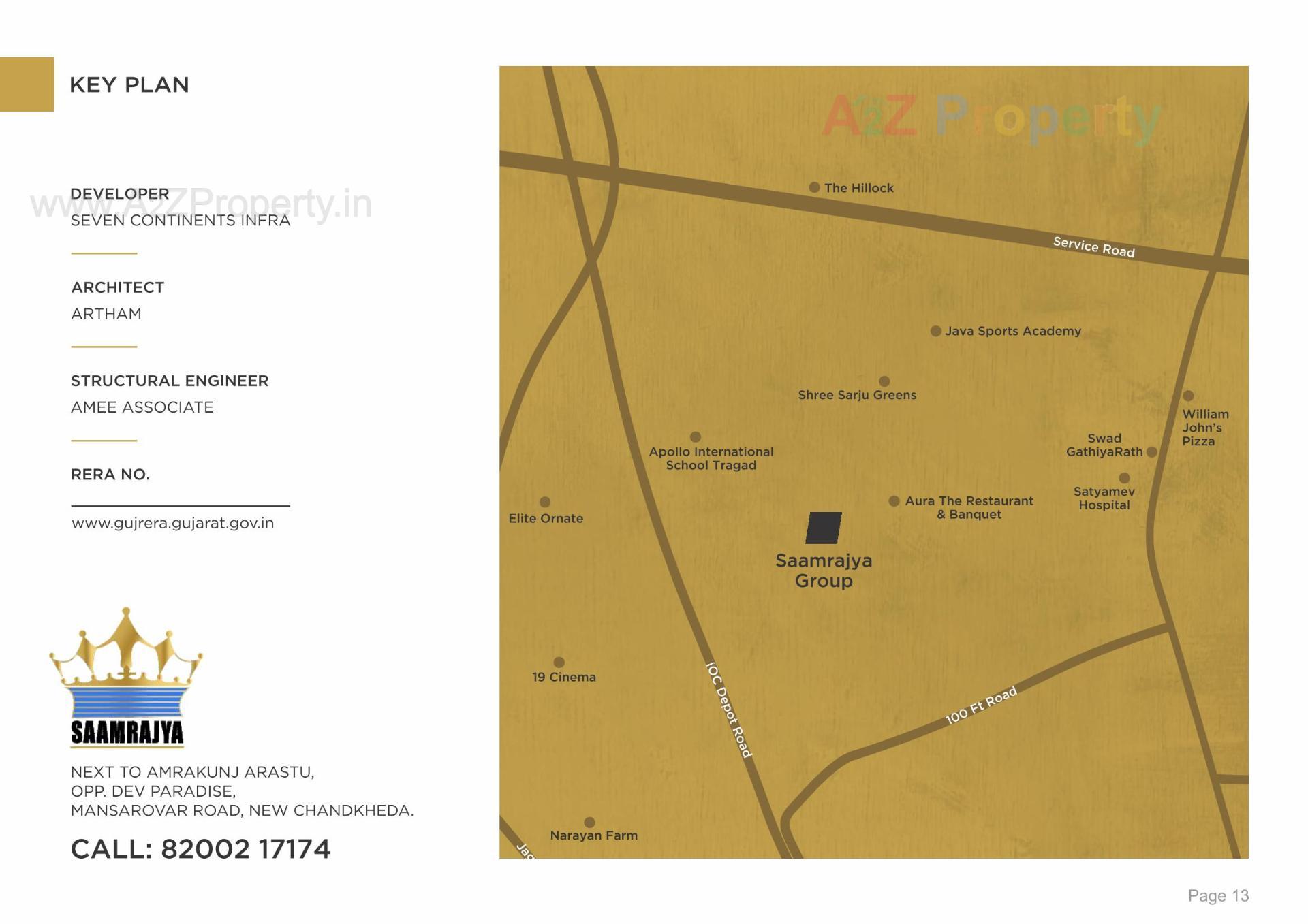  of real estate project Saamrajya located at Zundal, Gandhinagar, Gujarat