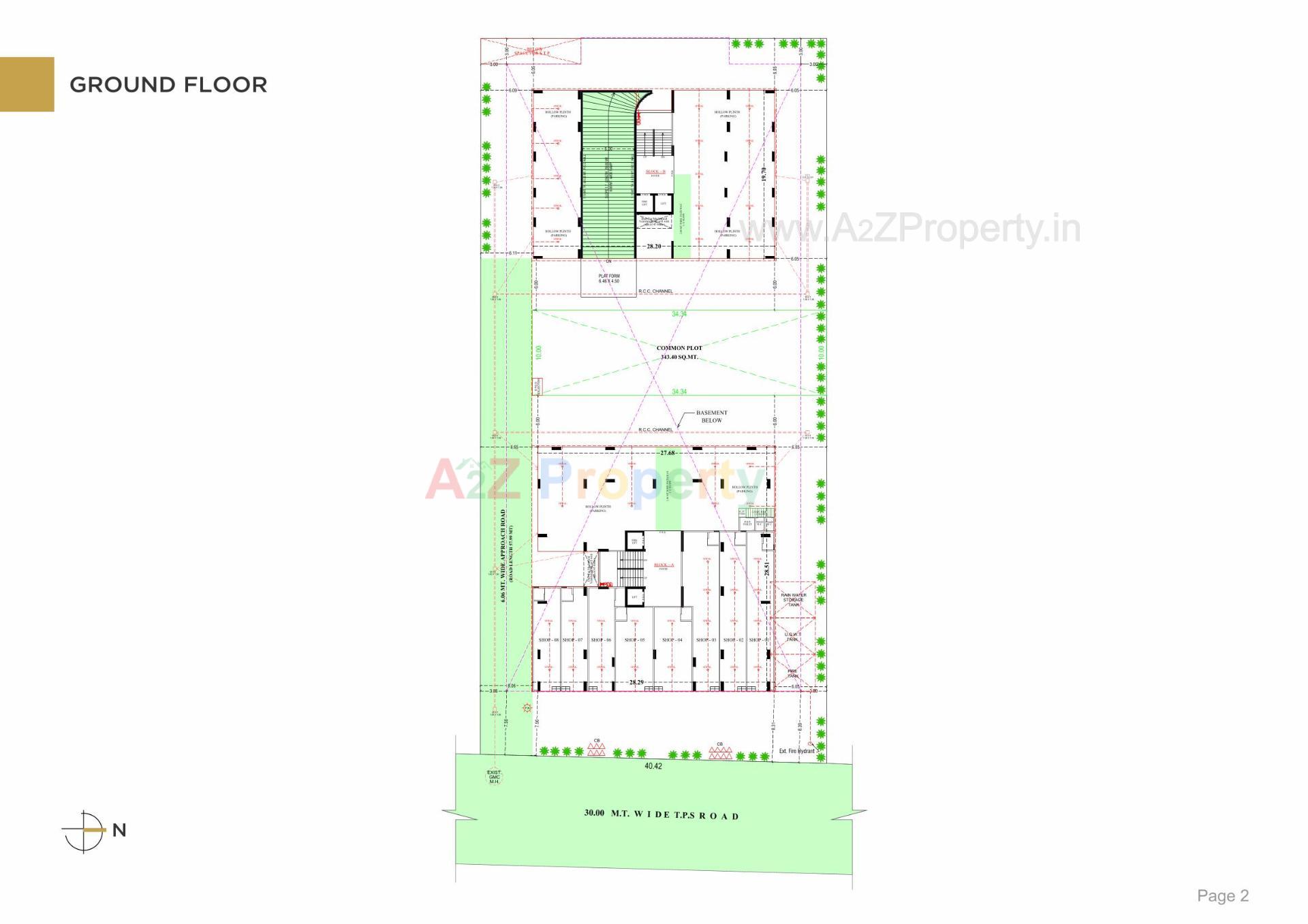 Layout of real estate project Saamrajya located at Zundal, Gandhinagar, Gujarat
