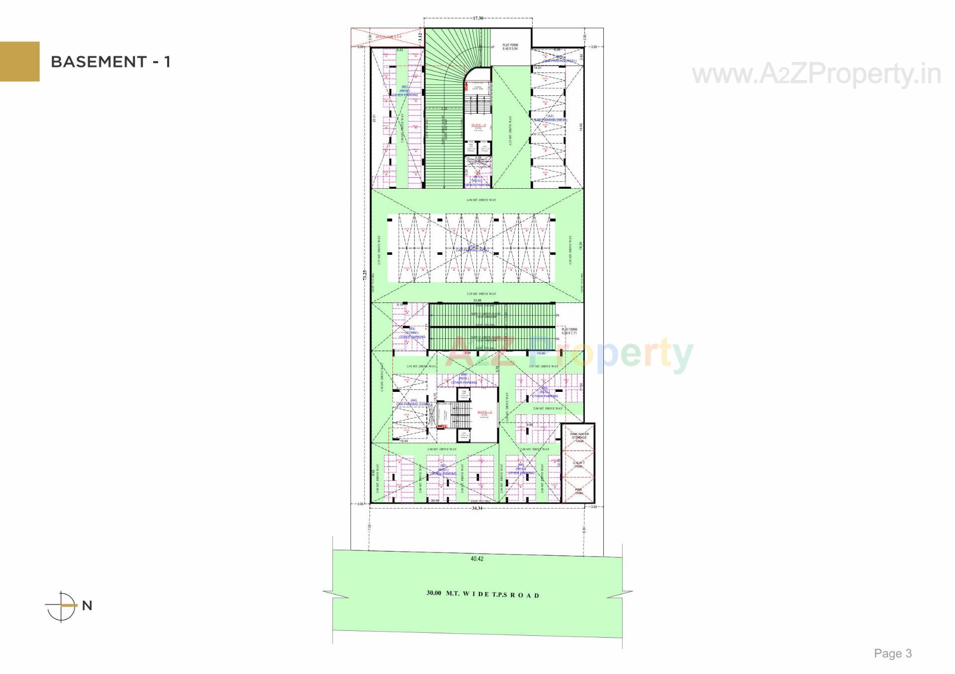 Layout of real estate project Saamrajya located at Zundal, Gandhinagar, Gujarat