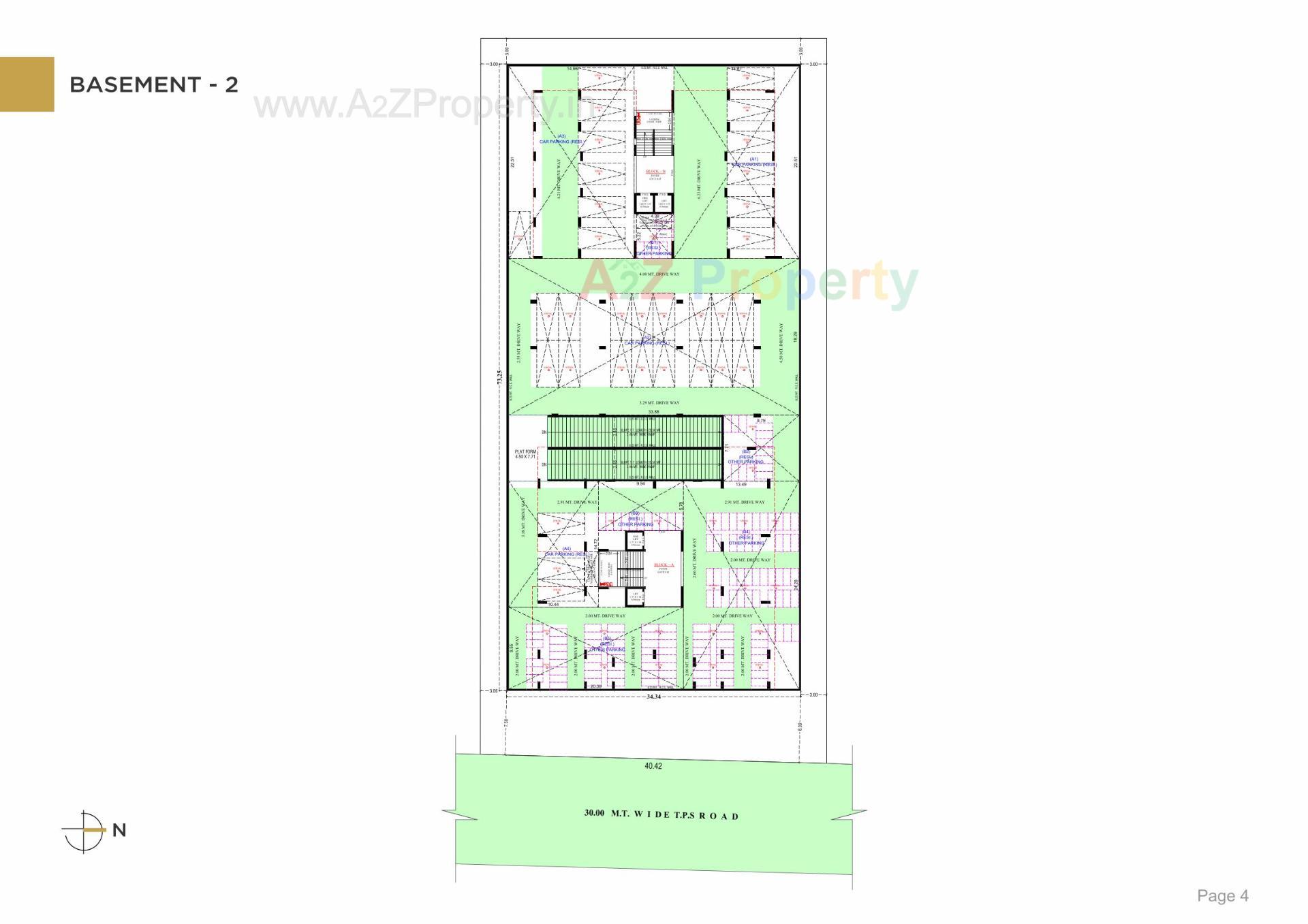 Layout of real estate project Saamrajya located at Zundal, Gandhinagar, Gujarat