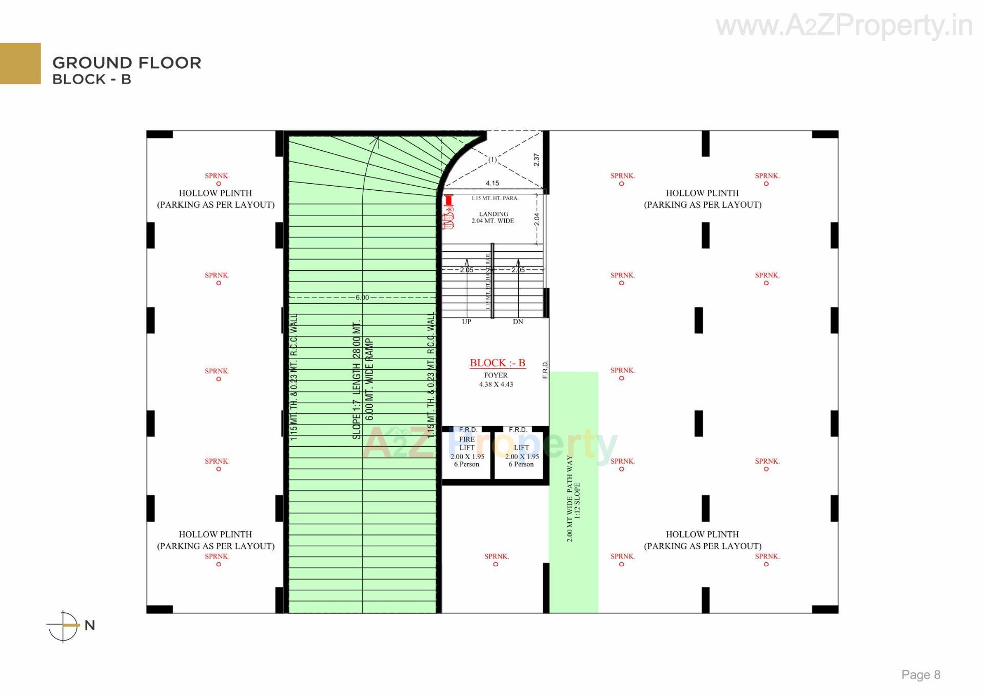 Layout of real estate project Saamrajya located at Zundal, Gandhinagar, Gujarat