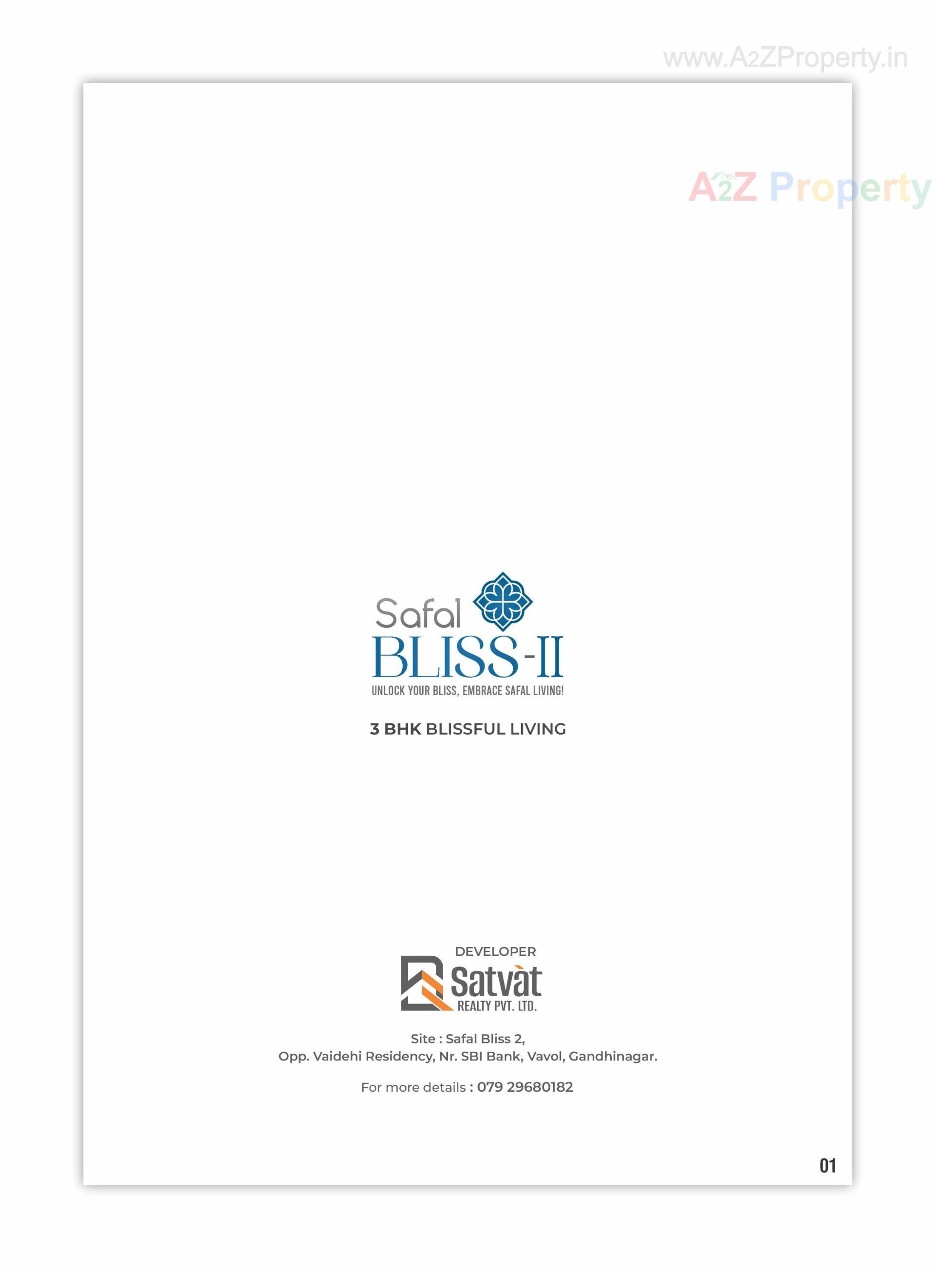  of real estate project Safal Bliss Ii located at Vavol, Gandhinagar, Gujarat