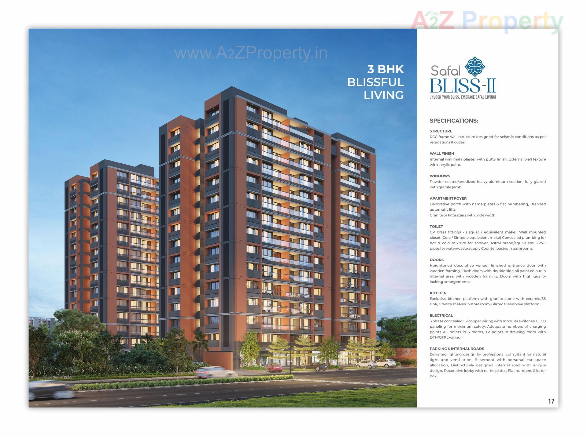 3D Elevation of real estate project Safal Bliss Ii located at Vavol, Gandhinagar, Gujarat