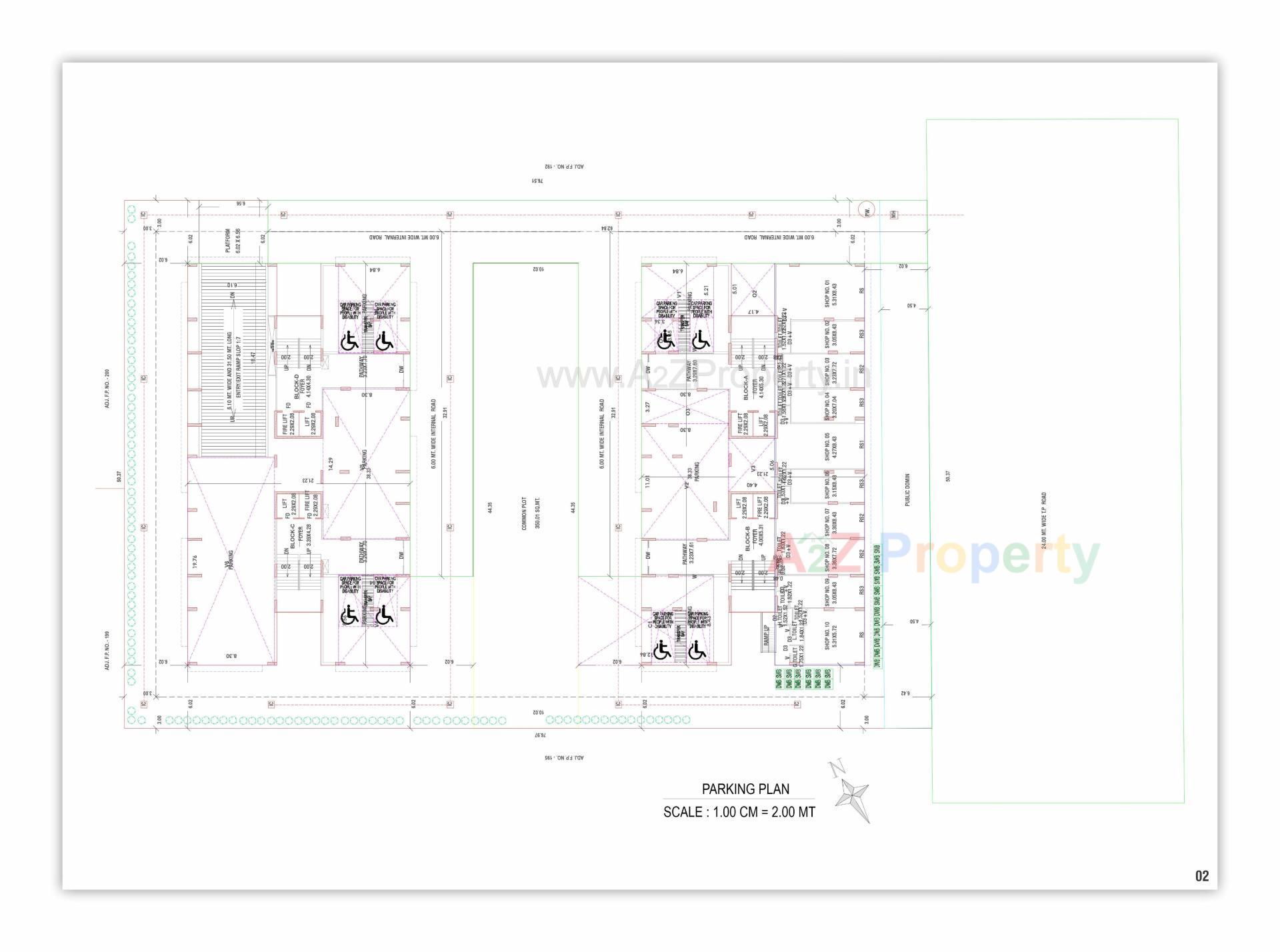 Layout of real estate project Safal Bliss Ii located at Vavol, Gandhinagar, Gujarat