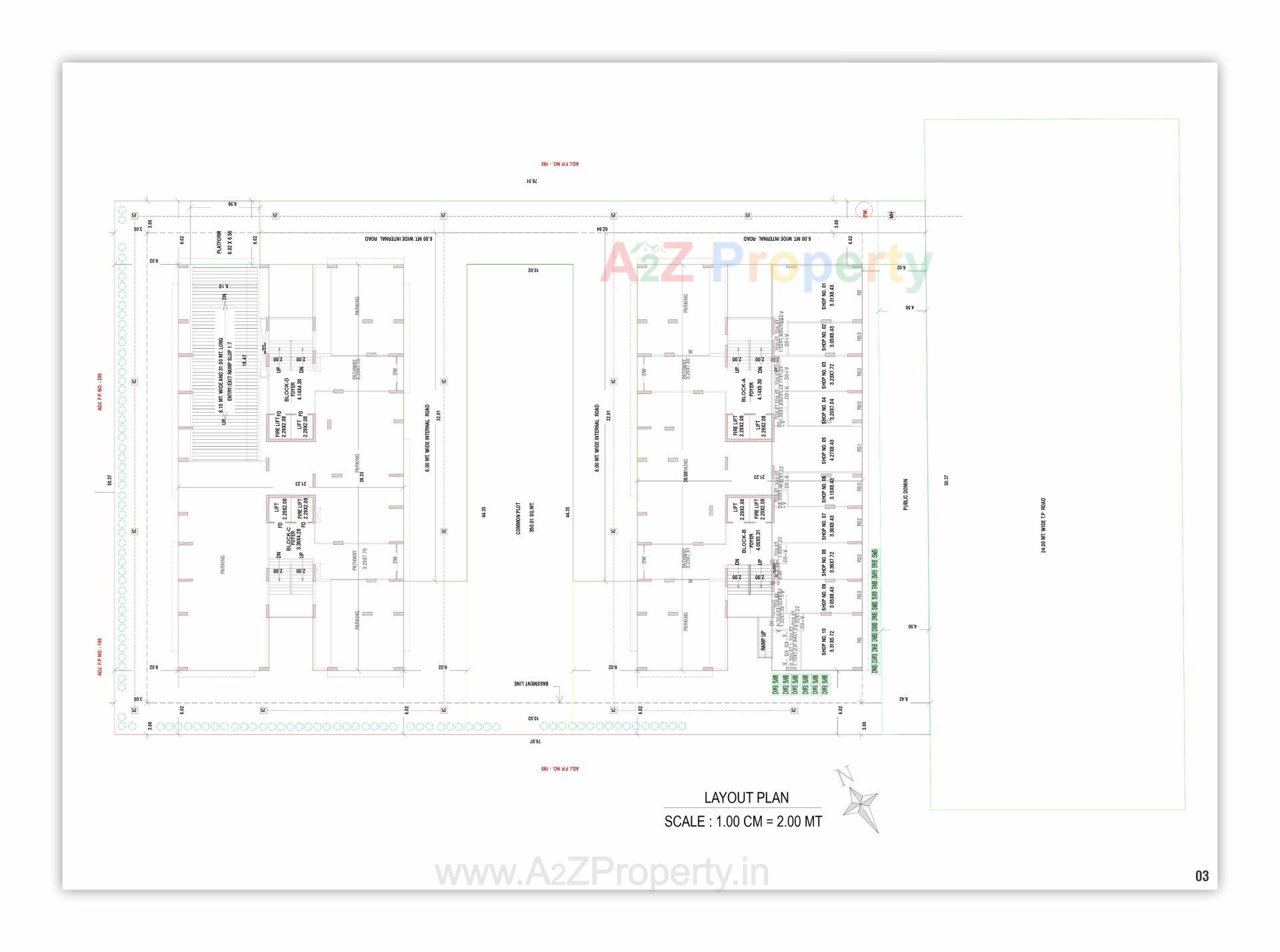 Layout of real estate project Safal Bliss Ii located at Vavol, Gandhinagar, Gujarat