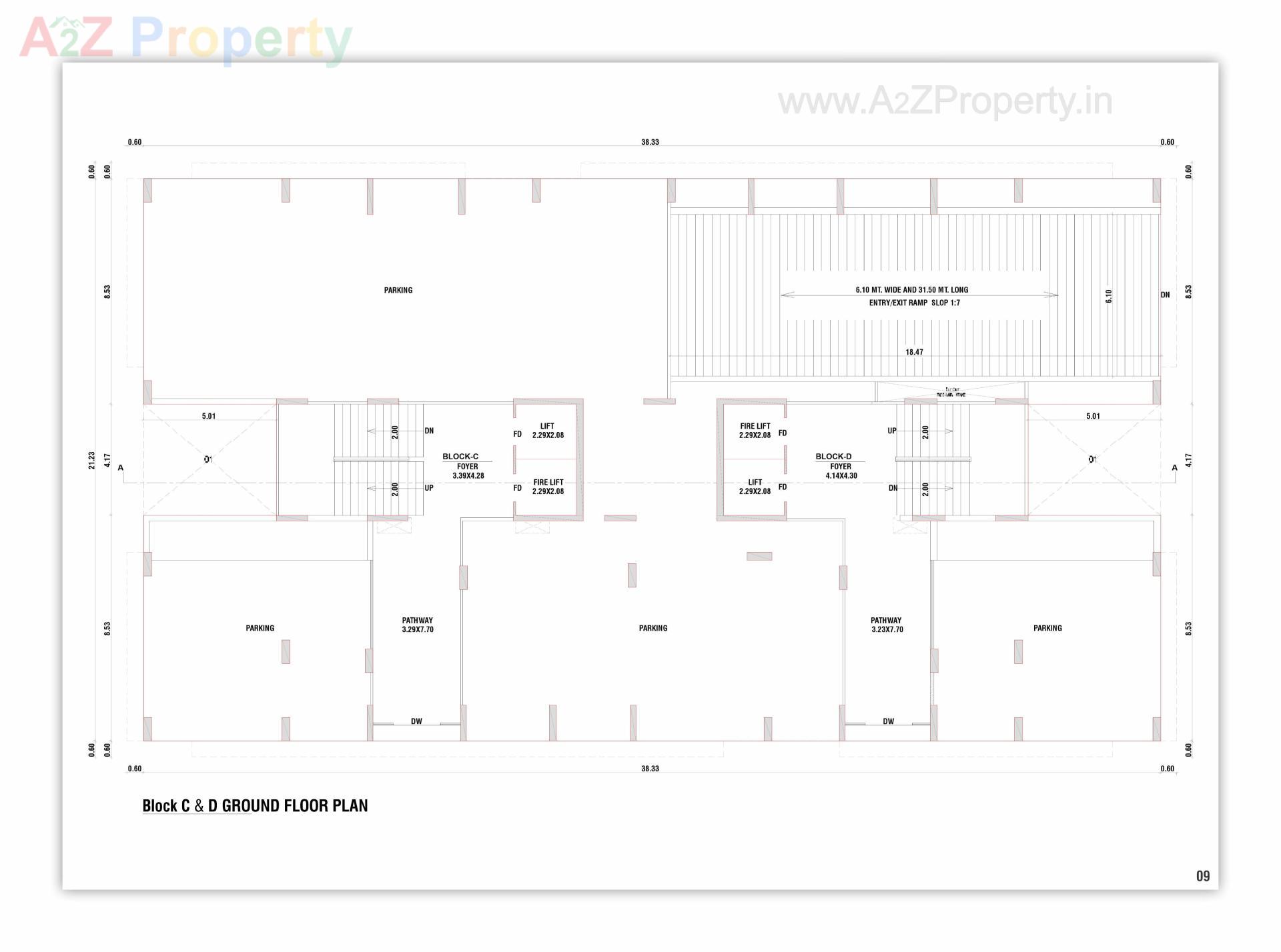 Layout of real estate project Safal Bliss Ii located at Vavol, Gandhinagar, Gujarat