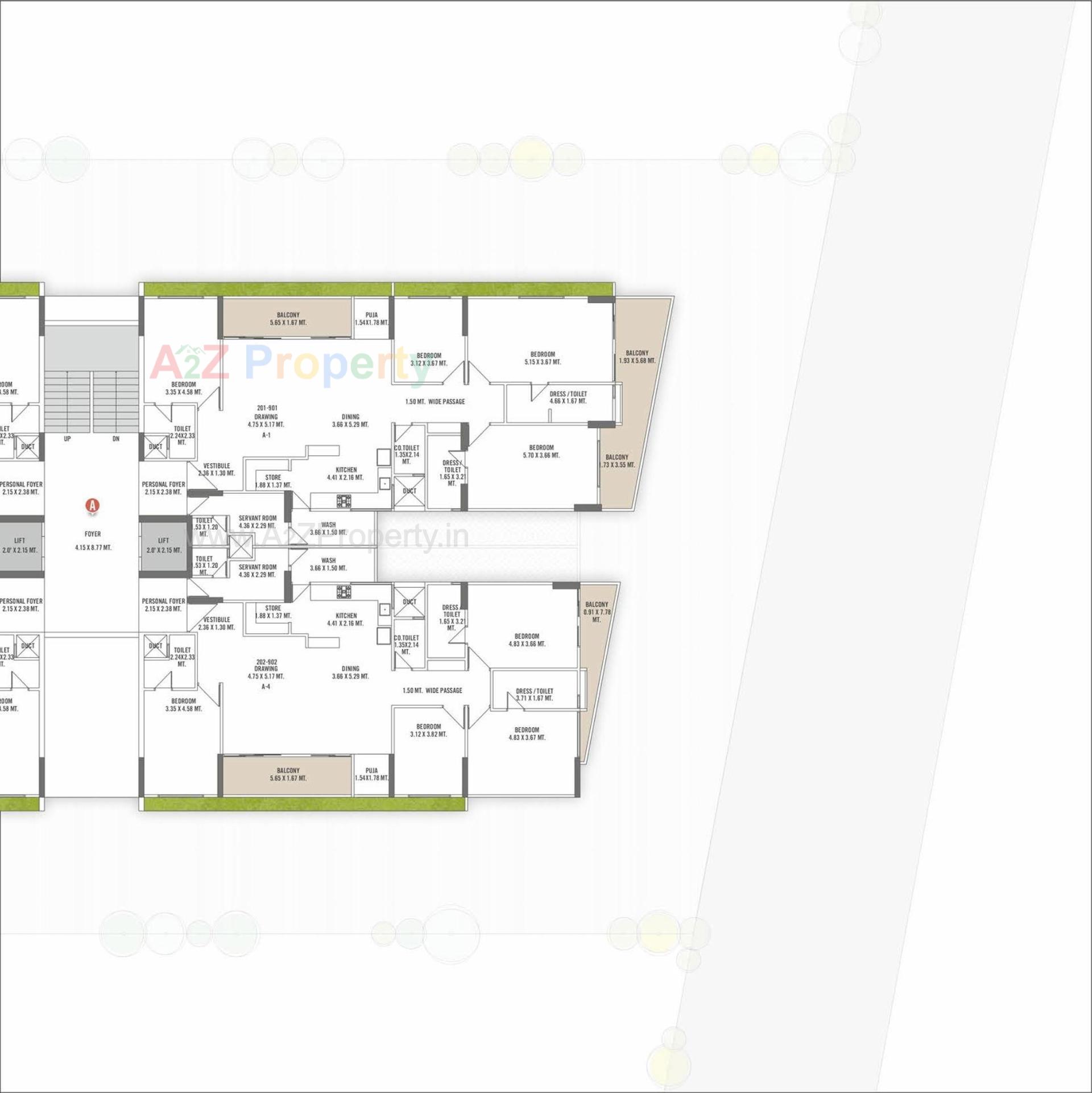 Layout of real estate project Safal Bliss located at Koba, Gandhinagar, Gujarat