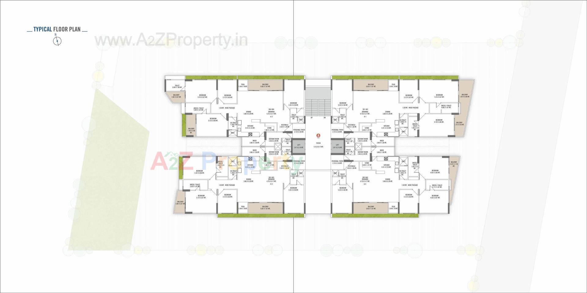 Layout of real estate project Safal Bliss located at Koba, Gandhinagar, Gujarat