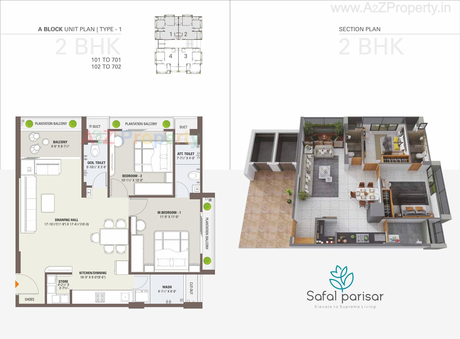 Layout of real estate project Safal Parisar located at Vavol, Gandhinagar, Gujarat