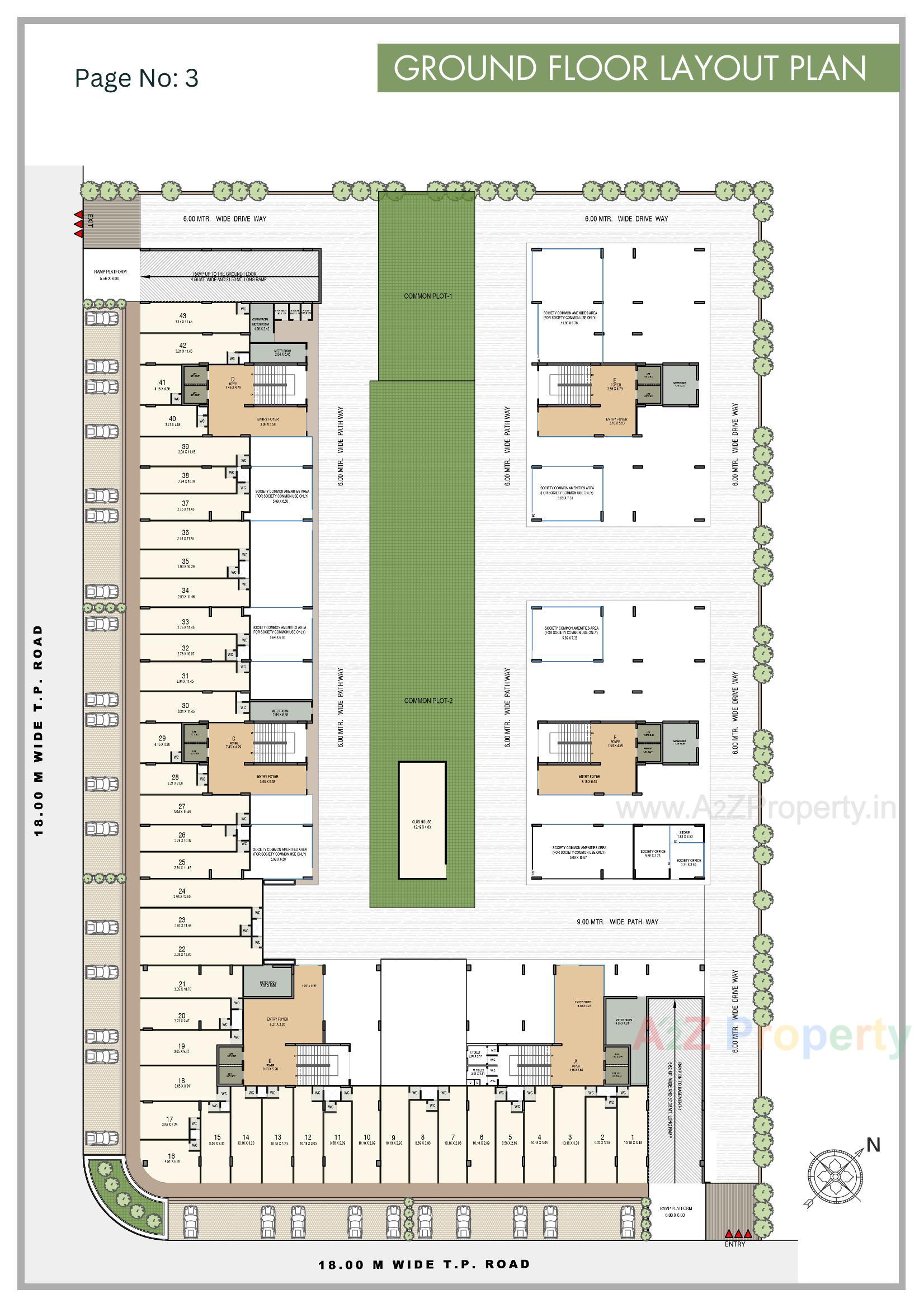 Layout of real estate project Saffron Flora located at Gandhinagar, Gandhinagar, Gujarat