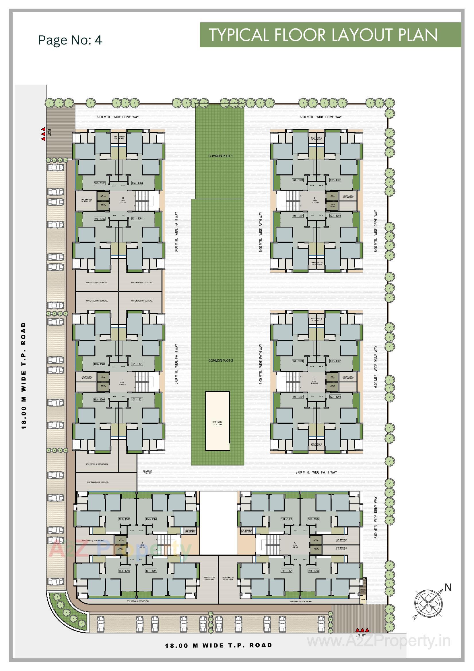 Layout of real estate project Saffron Flora located at Gandhinagar, Gandhinagar, Gujarat