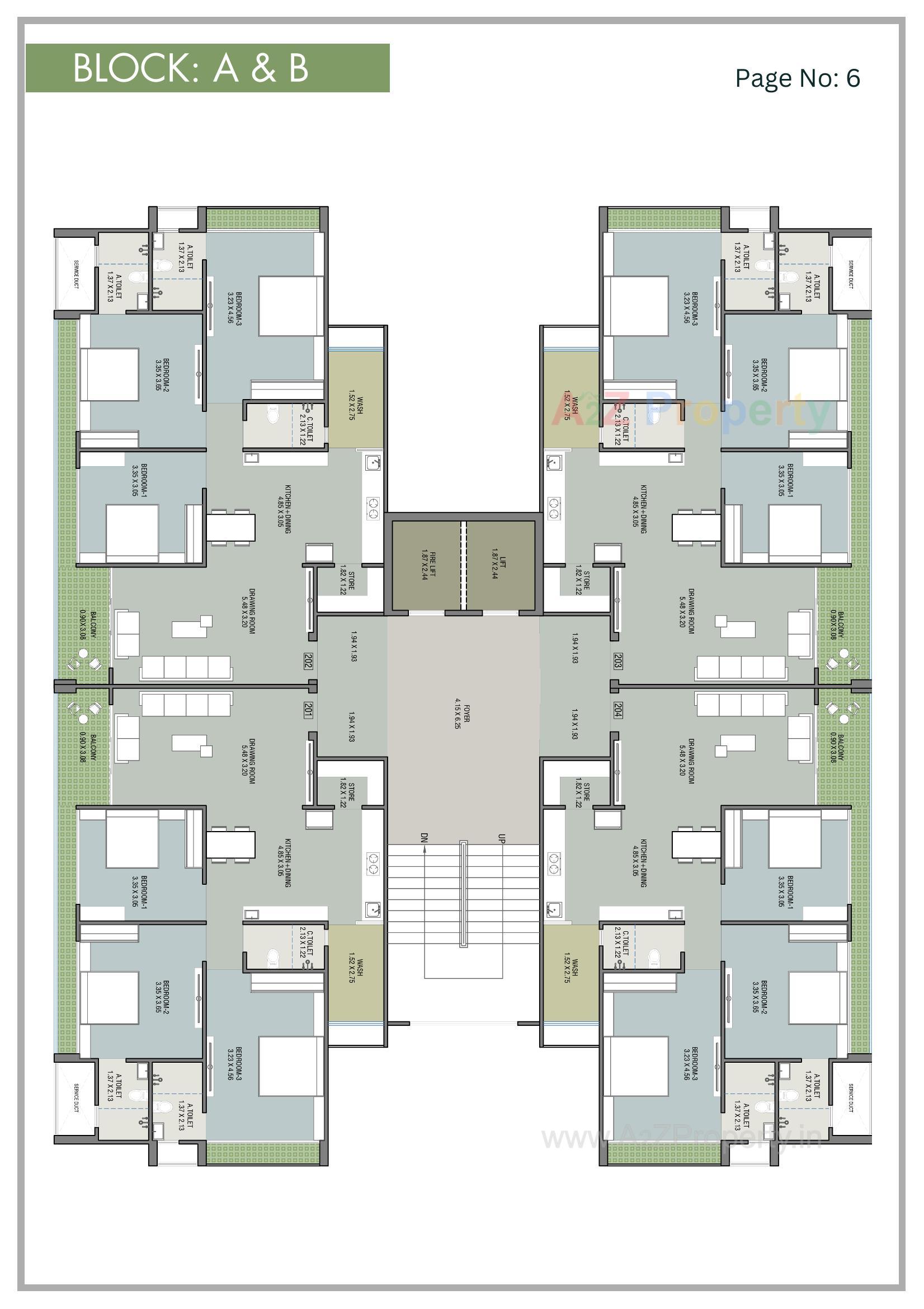 Layout of real estate project Saffron Flora located at Gandhinagar, Gandhinagar, Gujarat