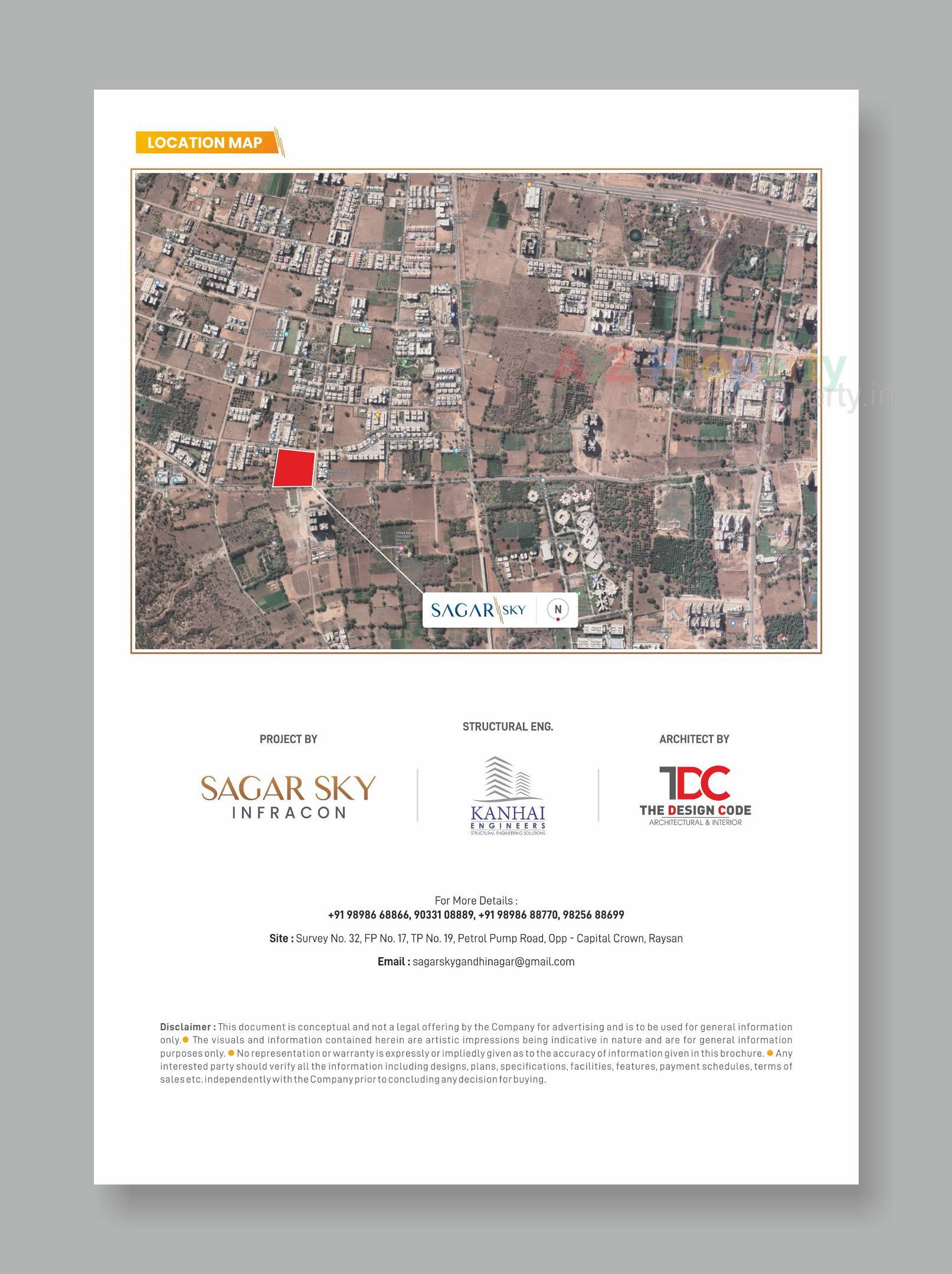  of real estate project Sagar Sky located at Gandhinagar, Gandhinagar, Gujarat
