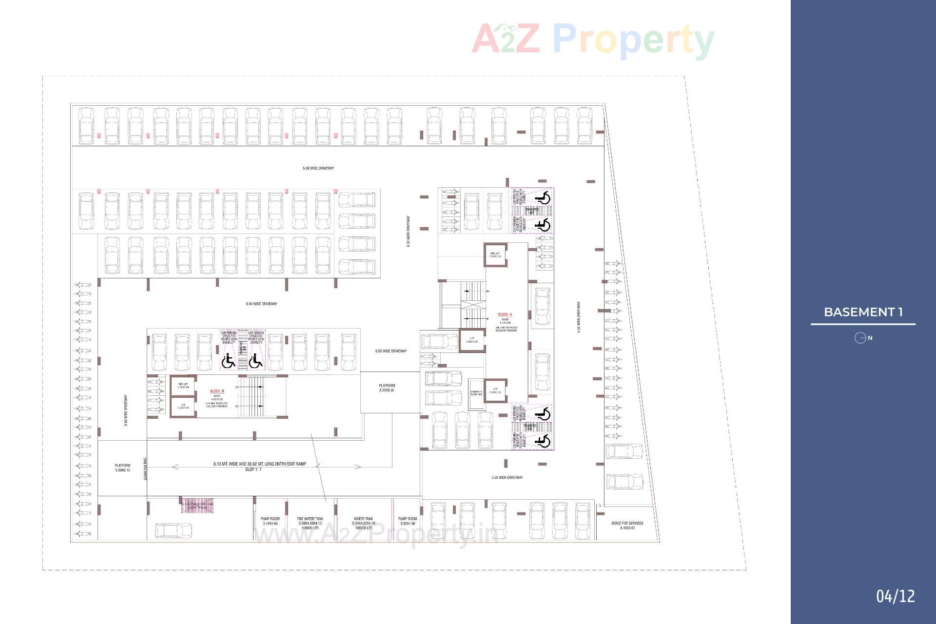 Layout of real estate project Sagar Veronica located at Kudasan, Gandhinagar, Gujarat