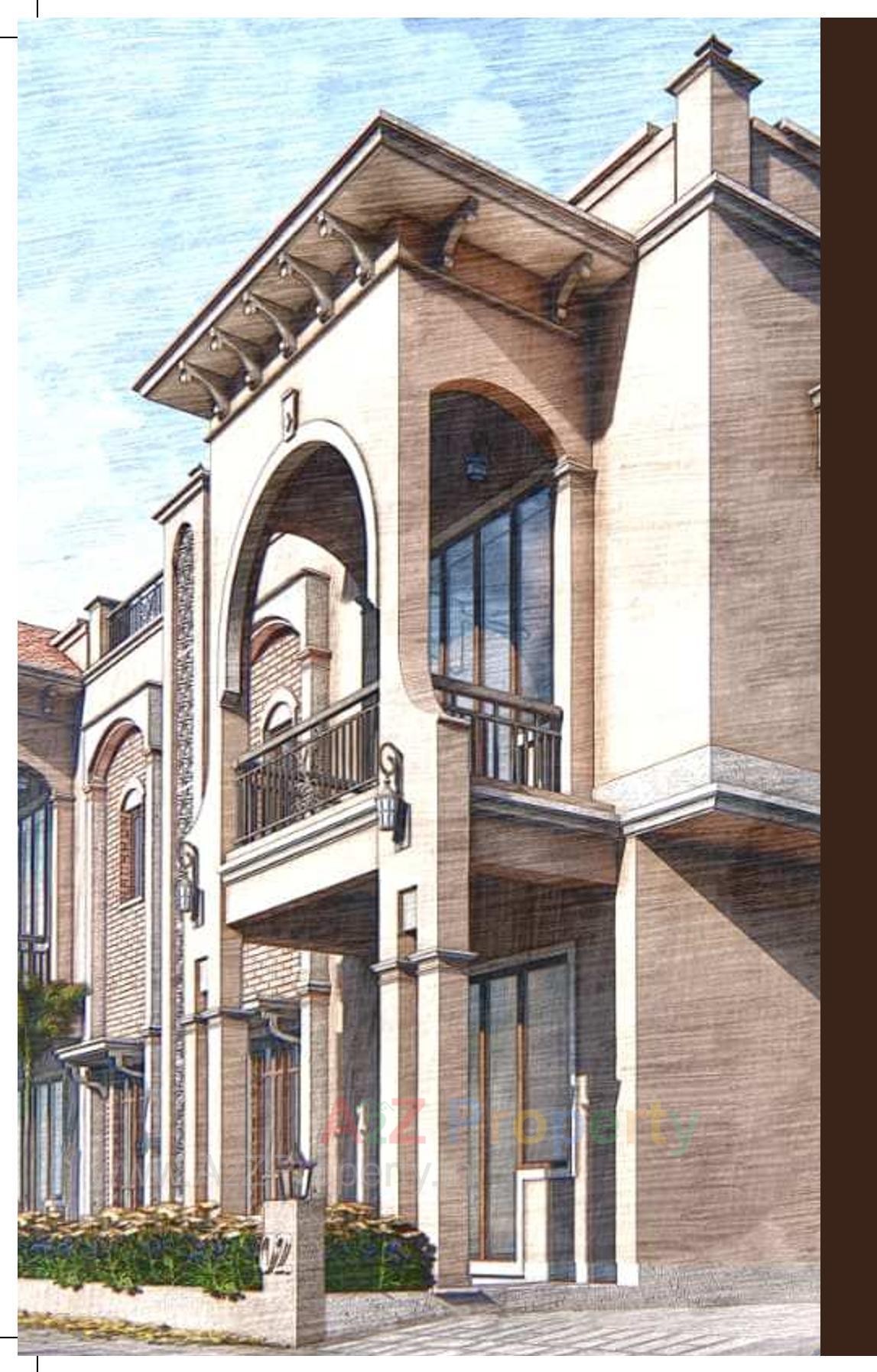 3D Elevation of real estate project Sagar Villa located at Raysan, Gandhinagar, Gujarat