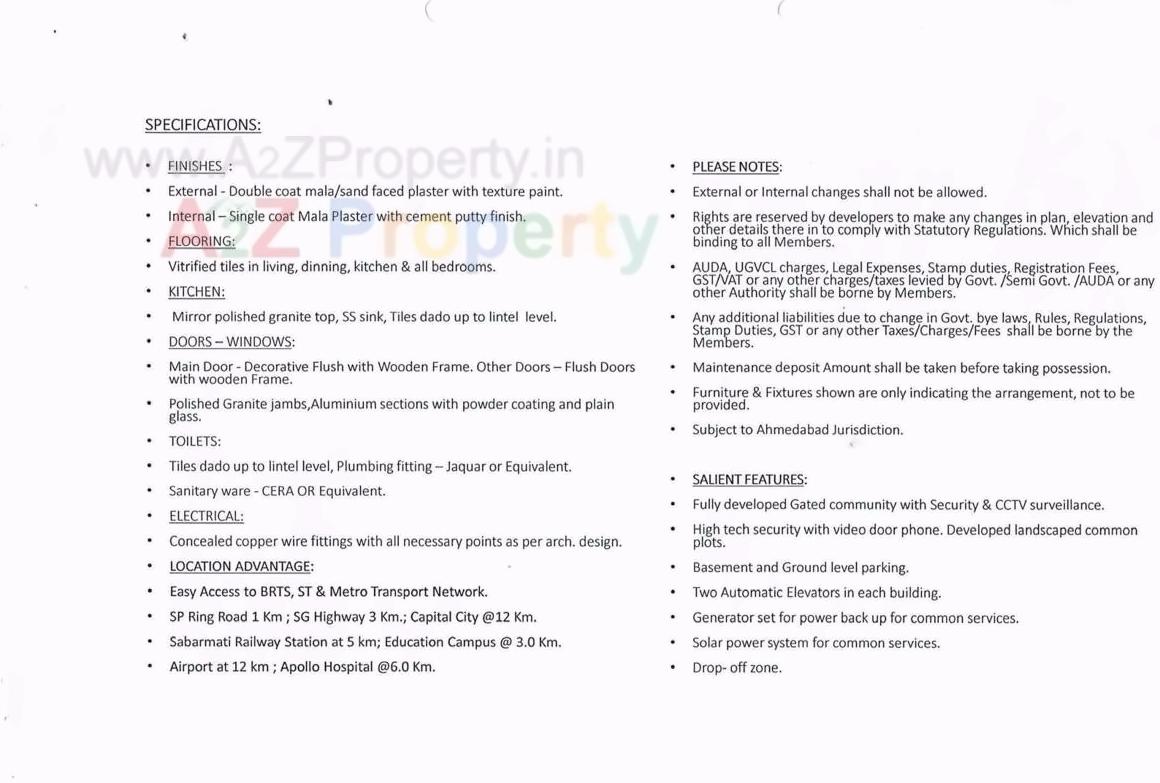  of real estate project Sahajanand Helenium located at Zundal, Gandhinagar, Gujarat