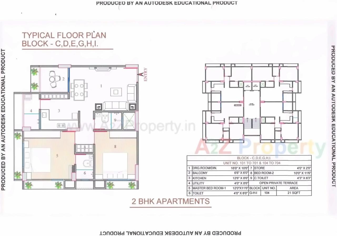 Layout of real estate project Sahajanand Helenium located at Zundal, Gandhinagar, Gujarat